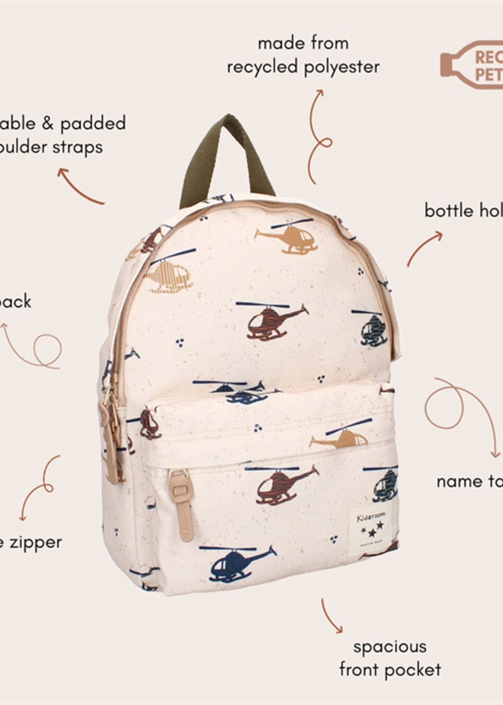 Kidzroom Rugzak paris sweet cuddles