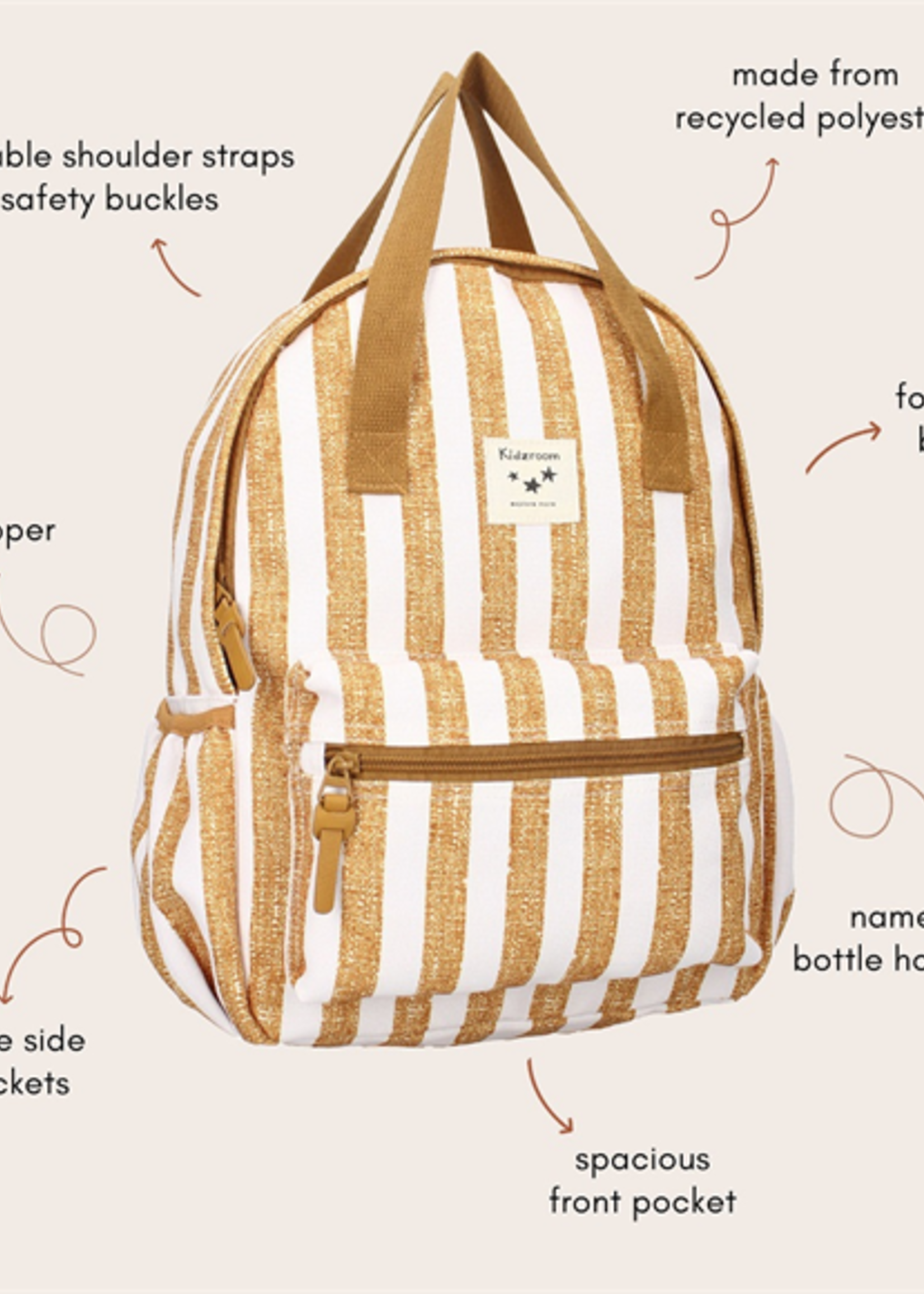 Kidzroom Rugzak stripe frenzy