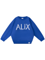 Alix Mini kids knitted on tour sweater | intense blue