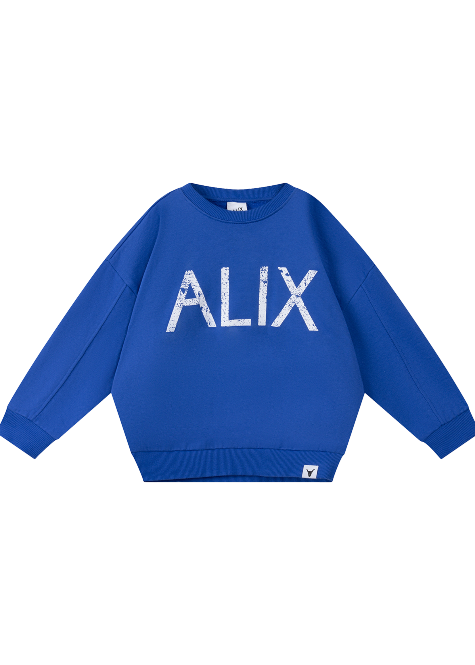 Alix Mini kids knitted on tour sweater | intense blue