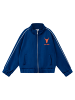 Alix Mini kids knitted training jacket | intense blue
