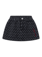 Alix Mini kids woven bull skirt | dark grey