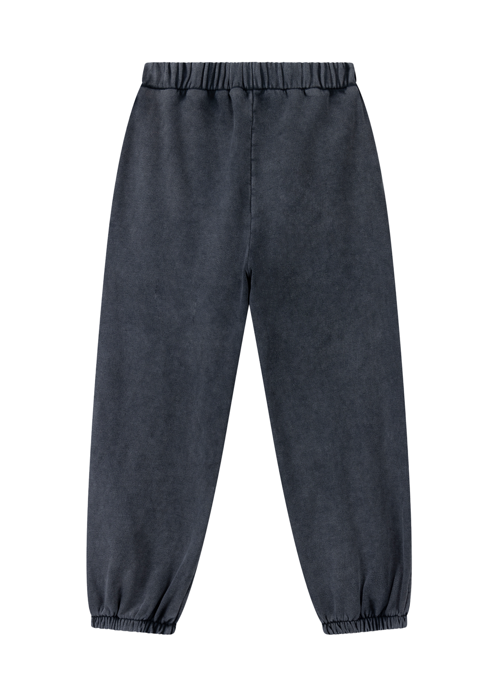 Alix Mini kids knitted bull logo pants | charcoal grey