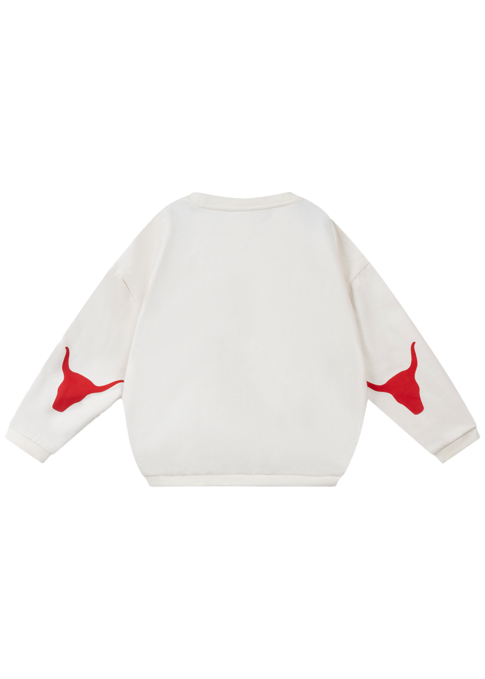 Alix Mini kids knitted bull sleeve sweater | ecru