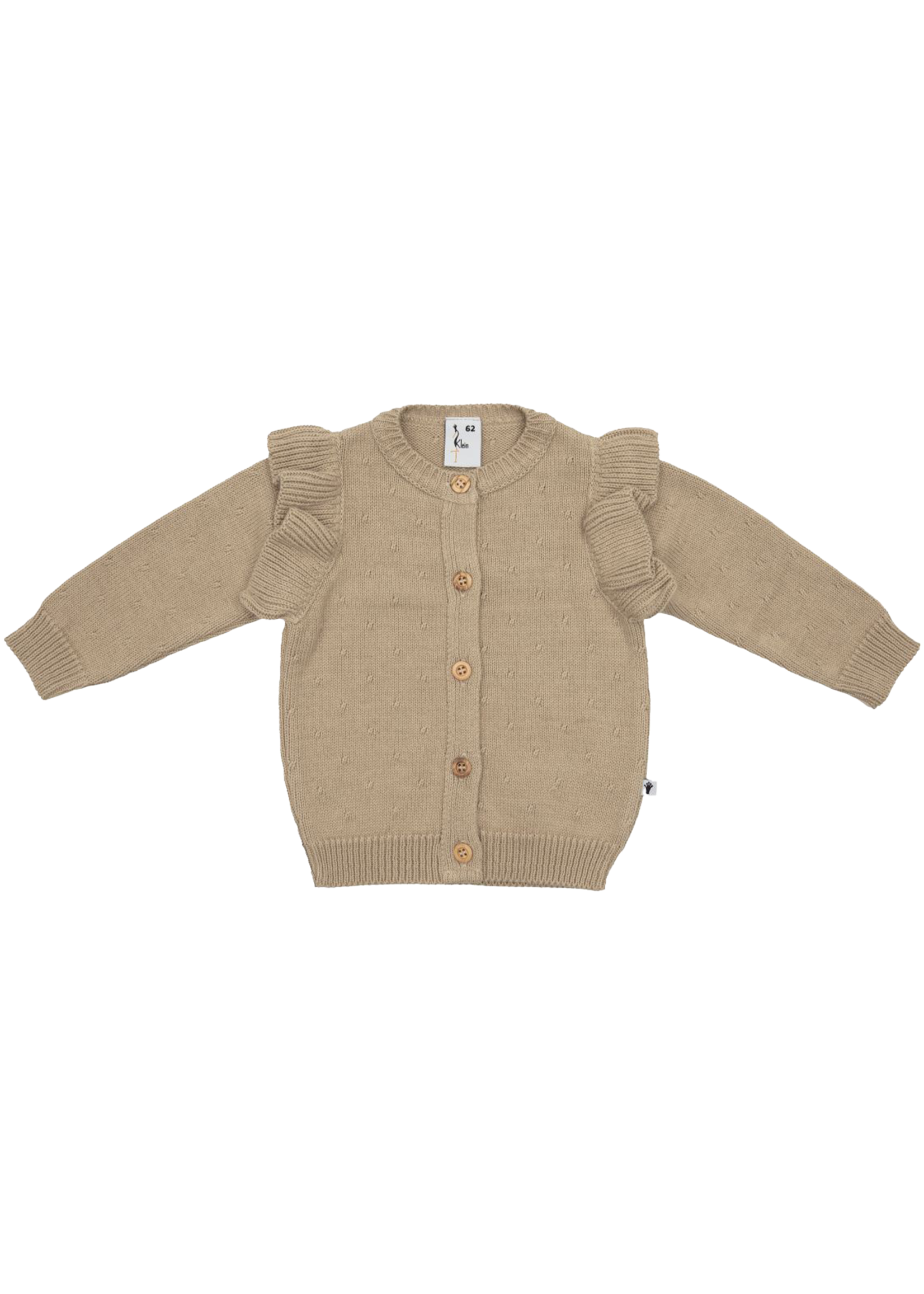 Klein Baby Knitted Cardigan Ruffle Filipe Beige