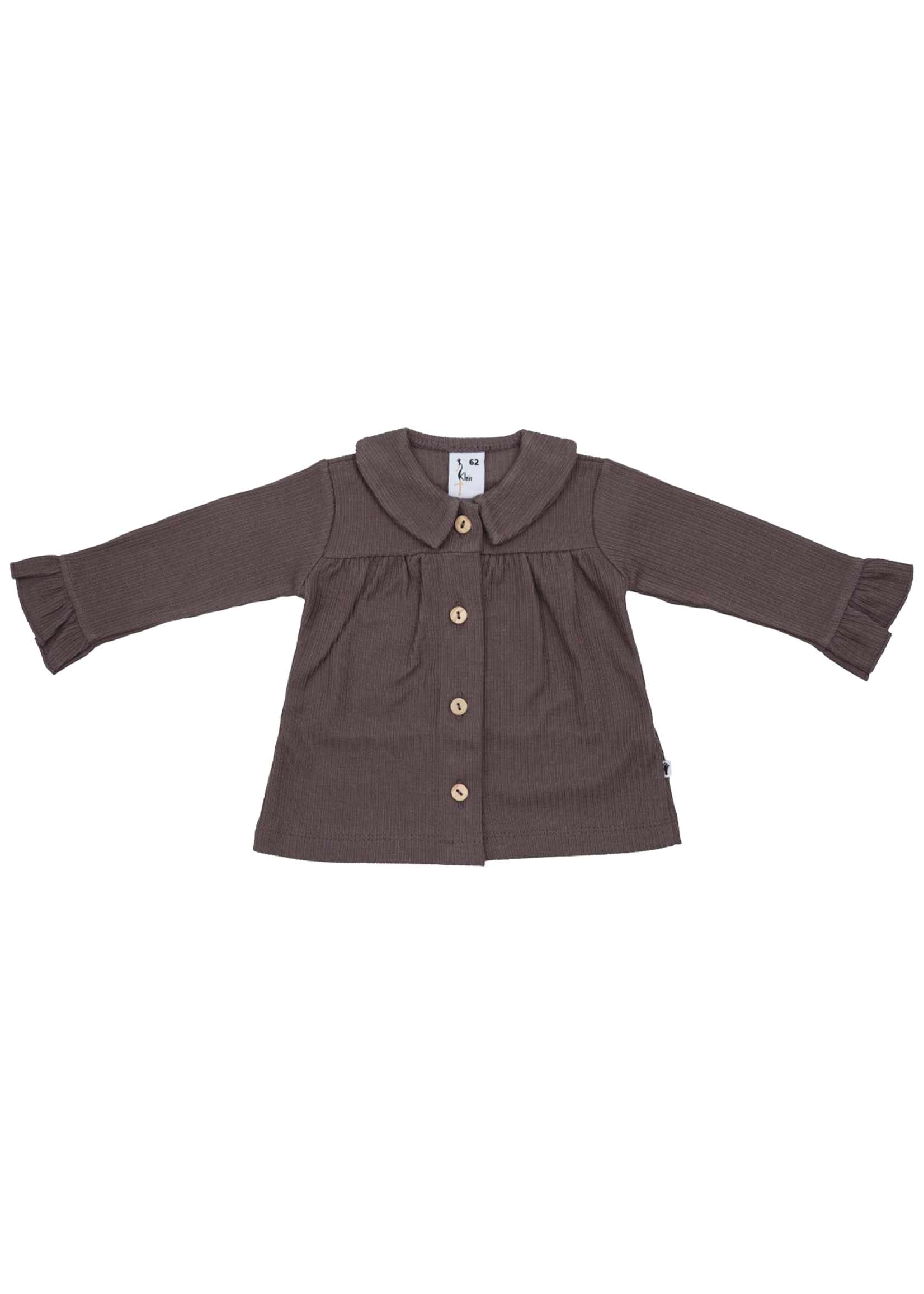 Klein Baby Cardigan Collar Rib Purple
