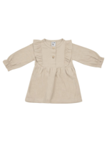 Klein Baby Dress Ruffle Oxford Tan Beige