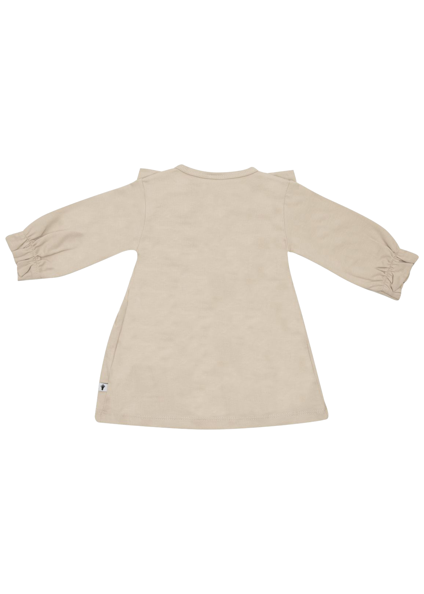 Klein Baby Dress Ruffle Oxford Tan Beige
