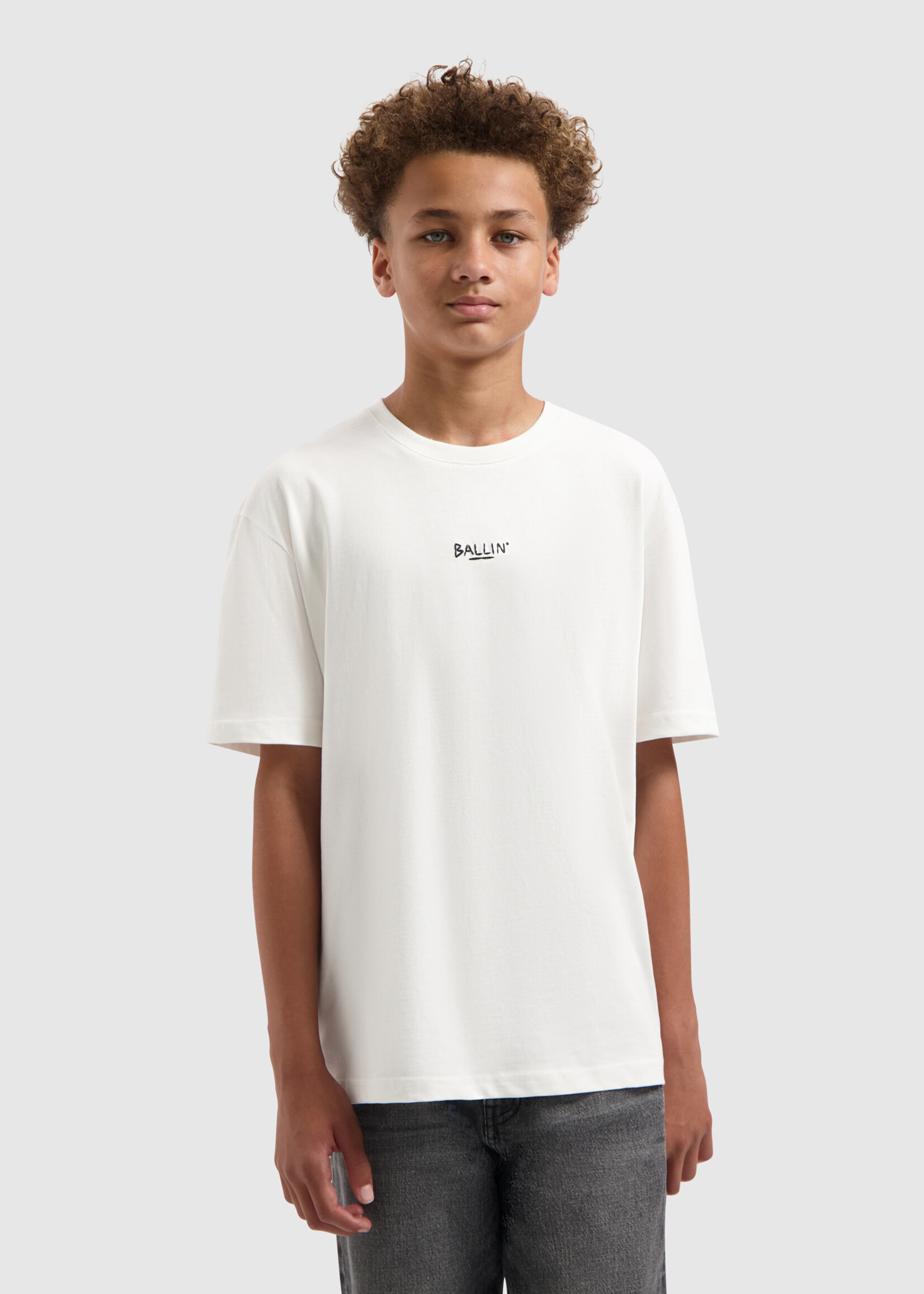 Ballin Junior Handwritten Logo T-shirt | Off white