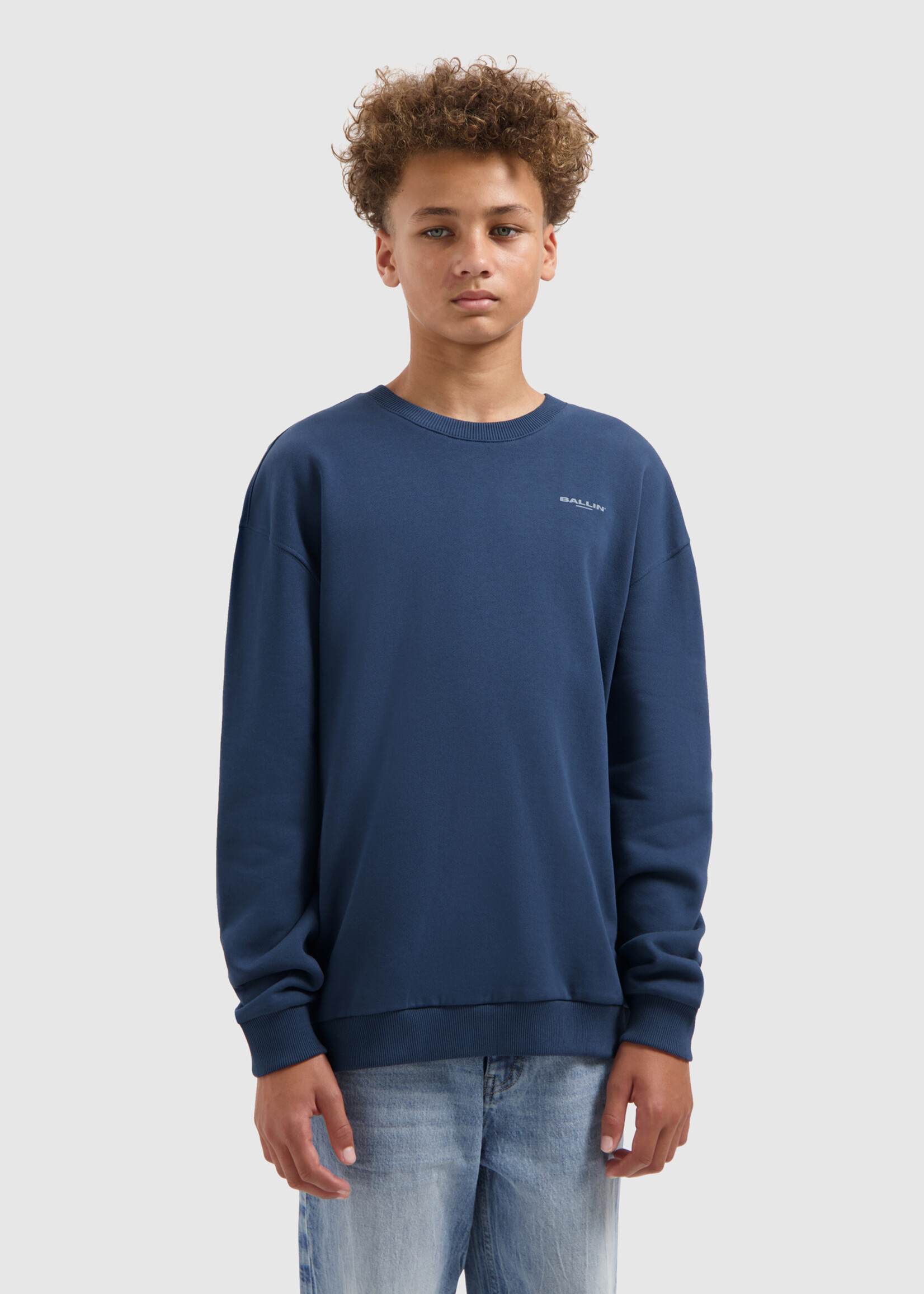 Ballin Junior ZigZag Logo Sweater | Navy