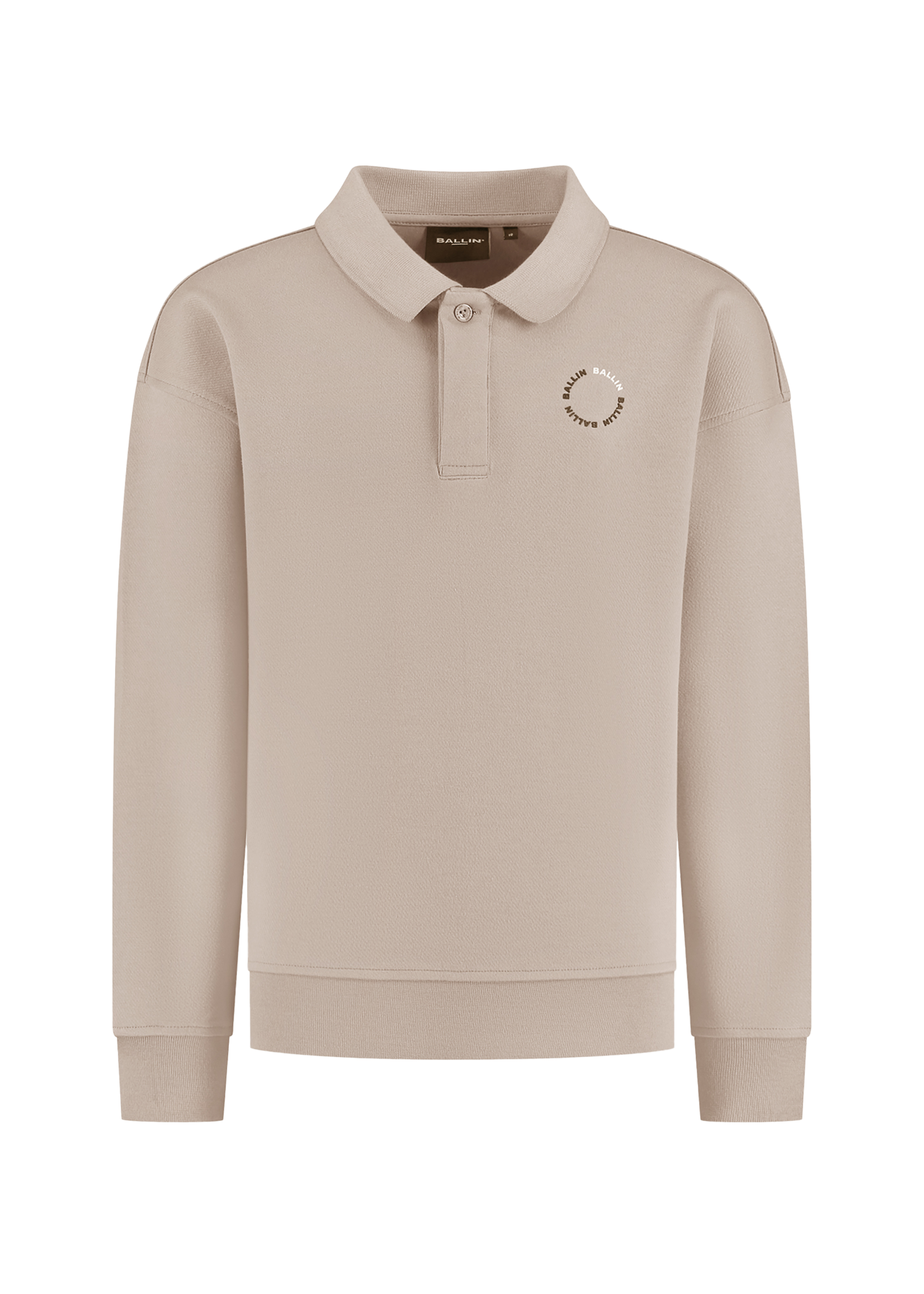 Ballin Junior Circle logo Polo Sweater | Taupe