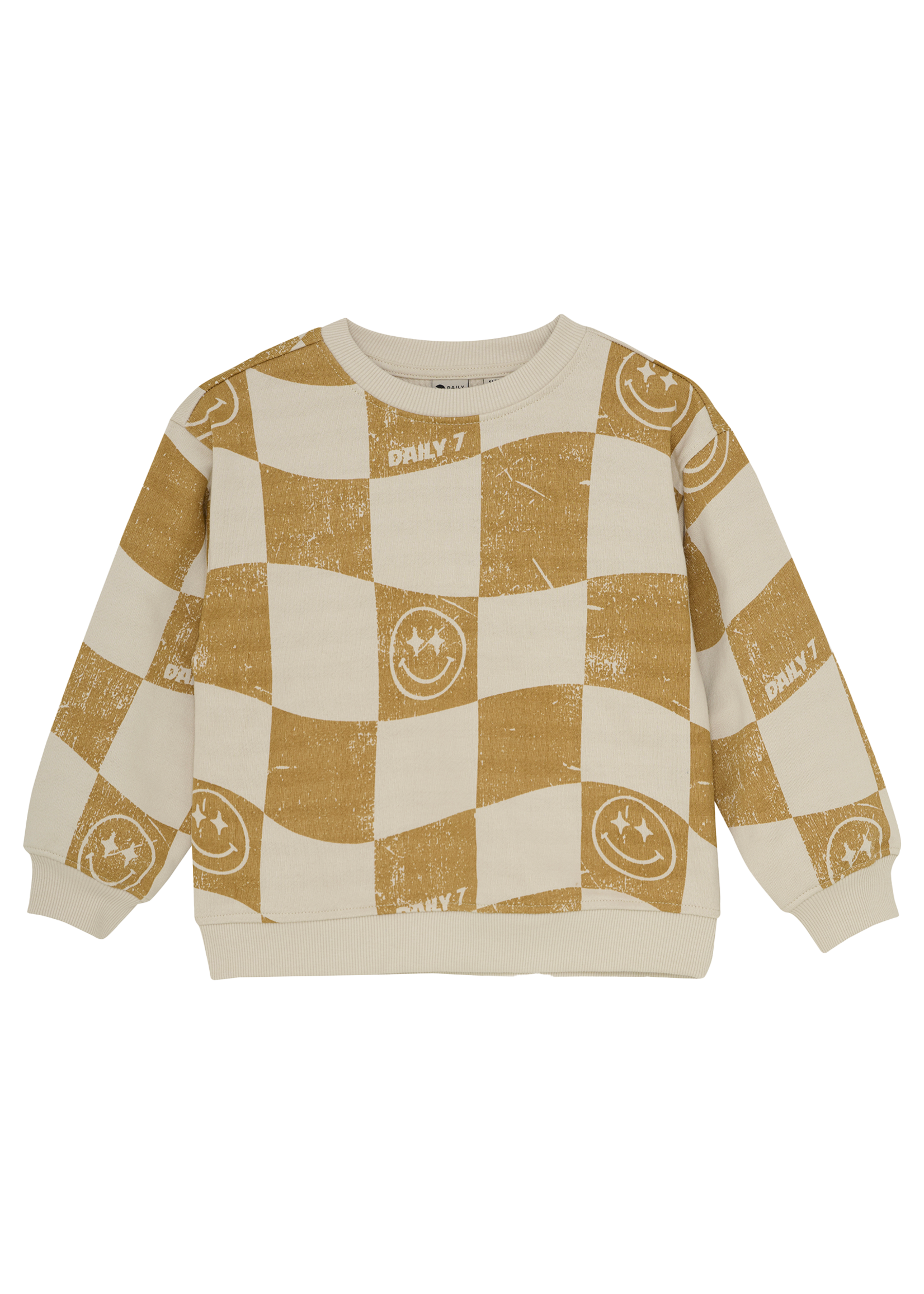 Daily 7 Oversized Sweater Alloverprint | Sand