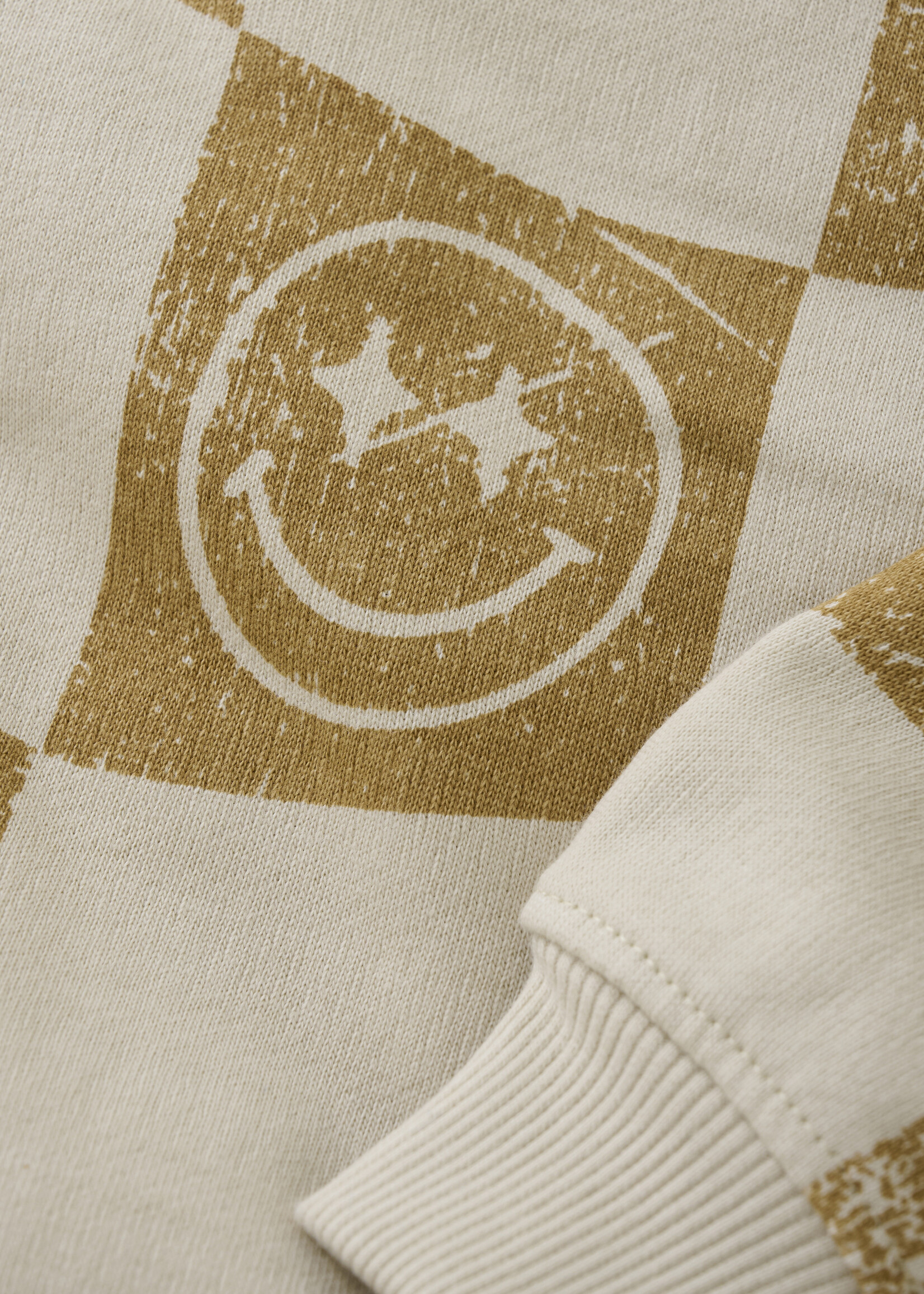 Daily 7 Oversized Sweater Alloverprint | Sand