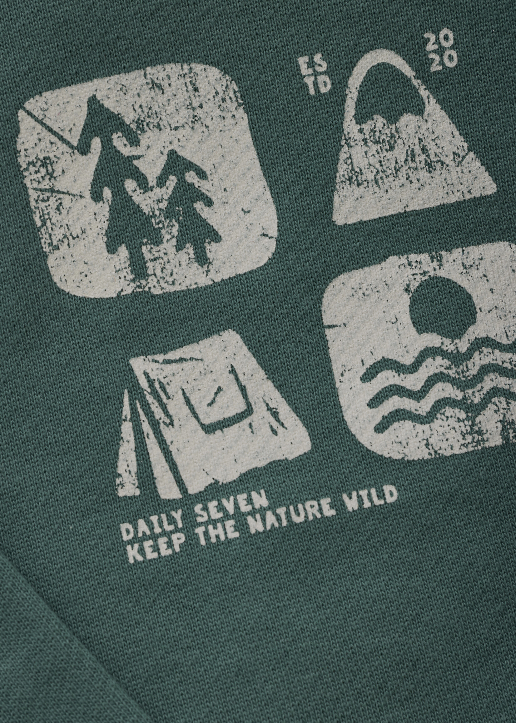 Daily 7 Oversized Sweater Artwork | Blue Spruce