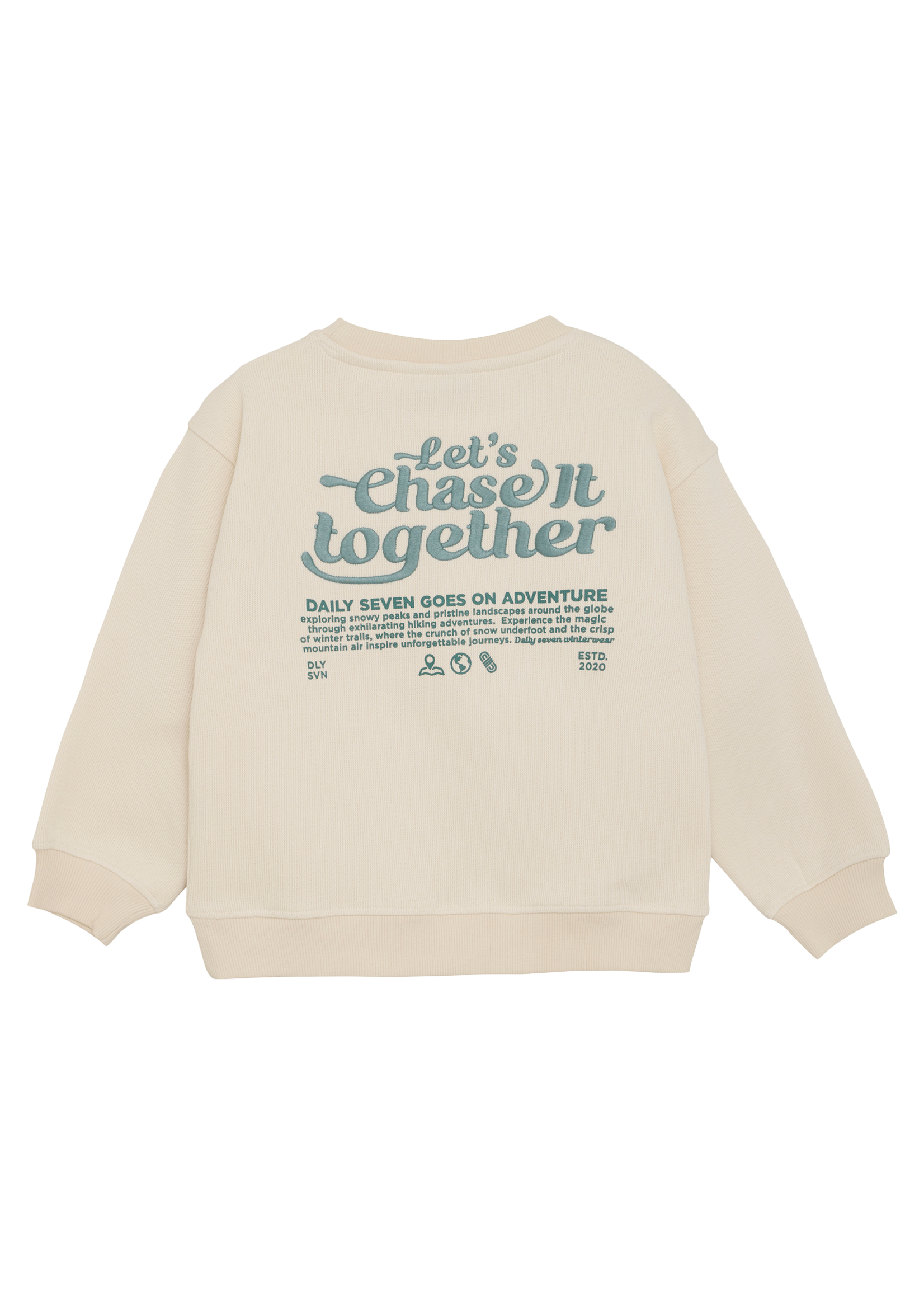 Daily 7 Oversized Sweater Backprint | Sand