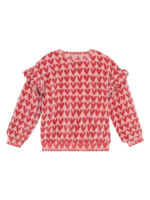 Daily 7 Sweater Heart Print | Pink