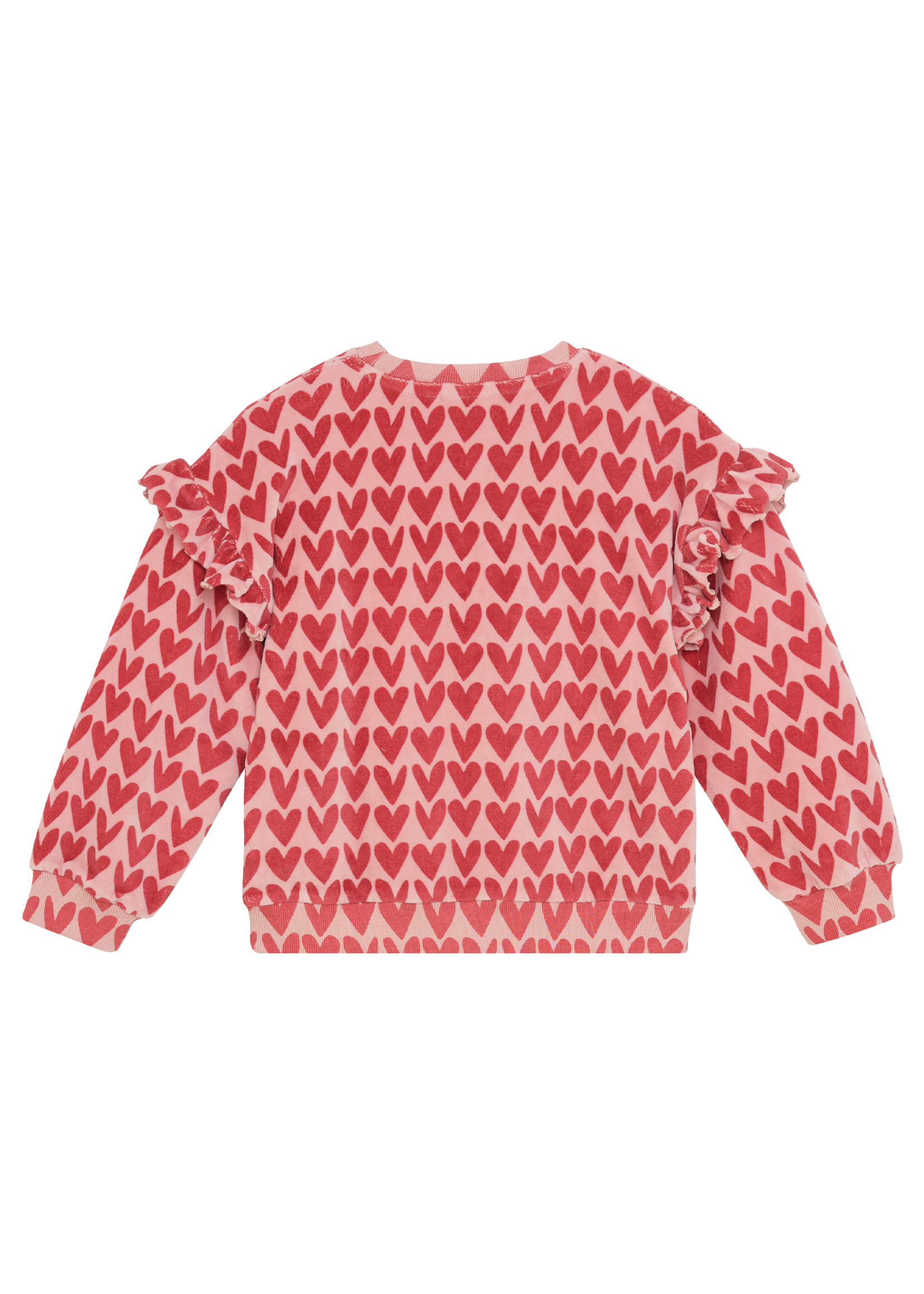 Daily 7 Sweater Heart Print | Pink