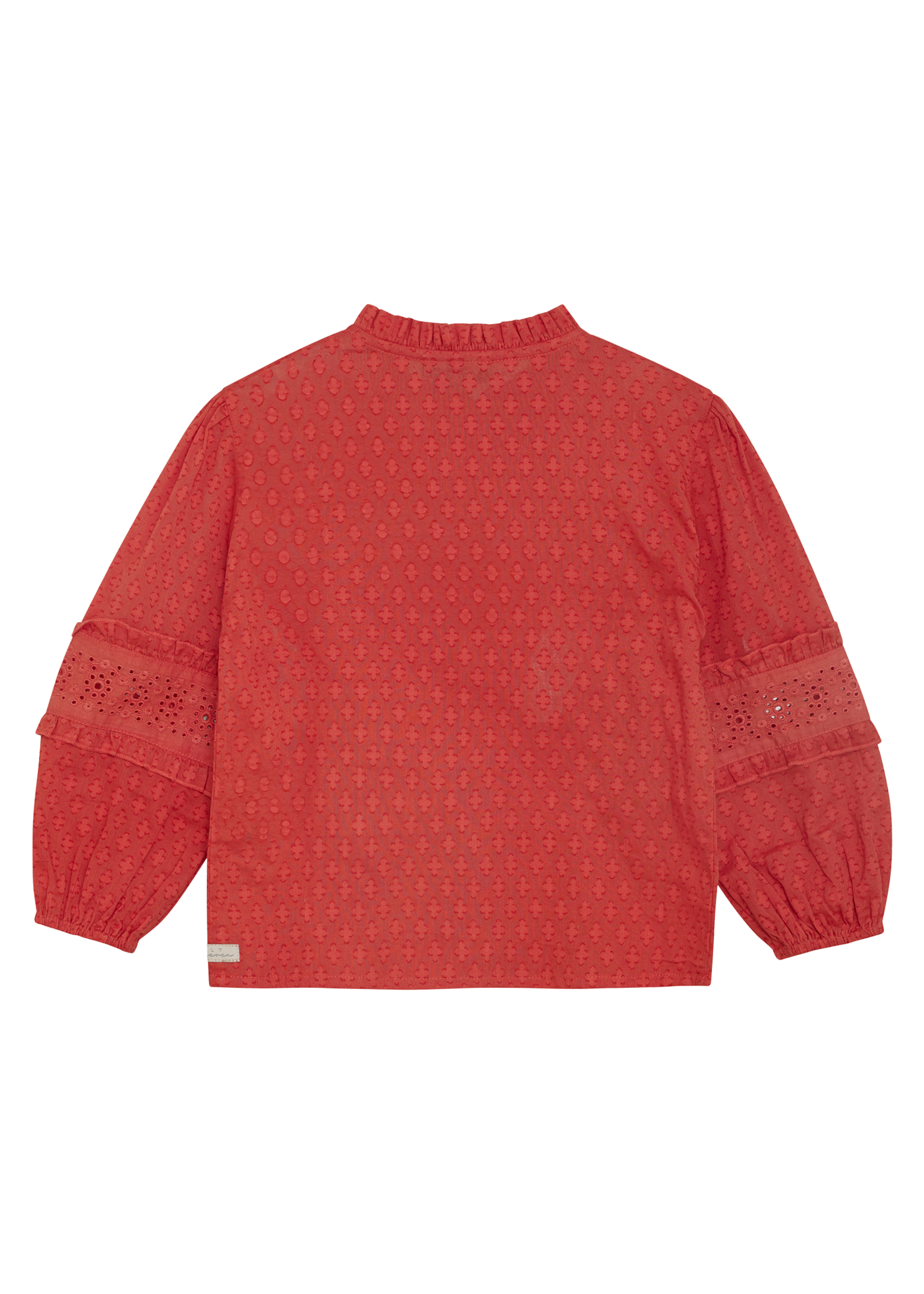 Daily 7 Shirt Longsleeve Ruffle | Red