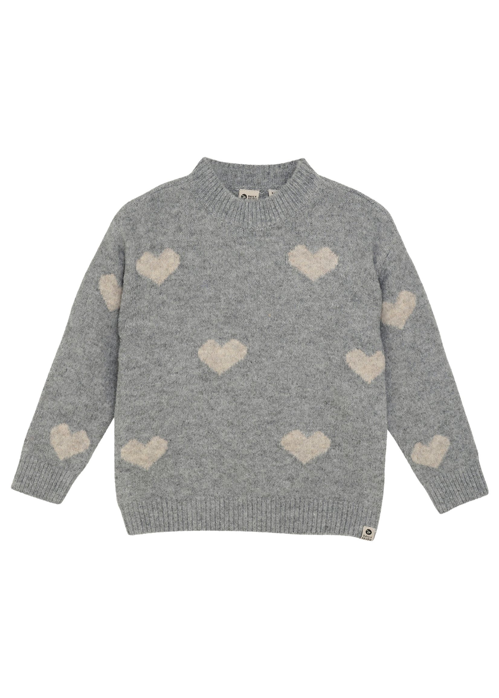 Daily 7 Knitted Sweater Heart | Grey