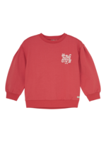 Daily 7 Sweater Brushed Print | Red