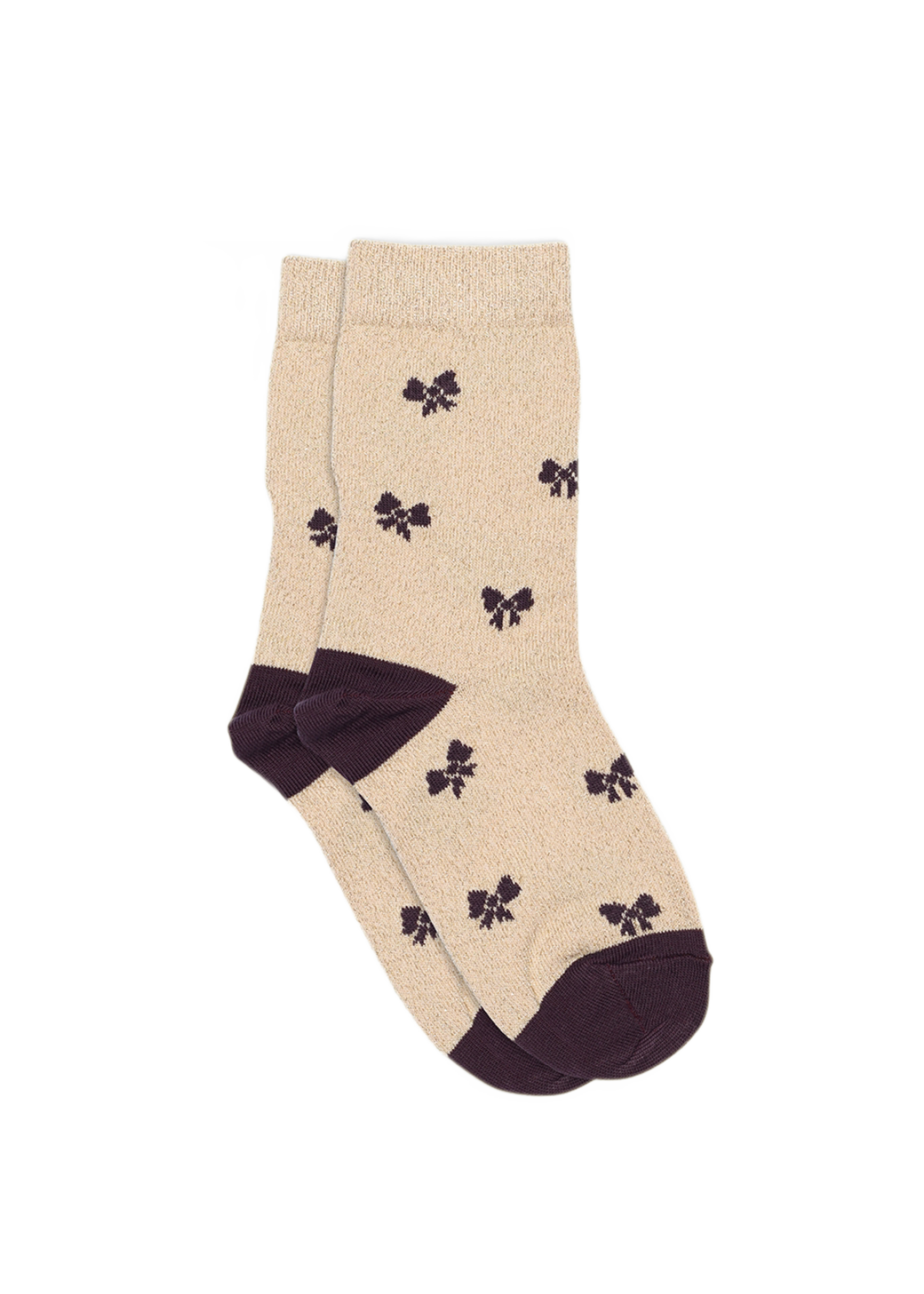 MP Denmark Bow glitter socks | Crystal Pink