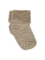 MP Denmark Wool baby socks | Light brown melange