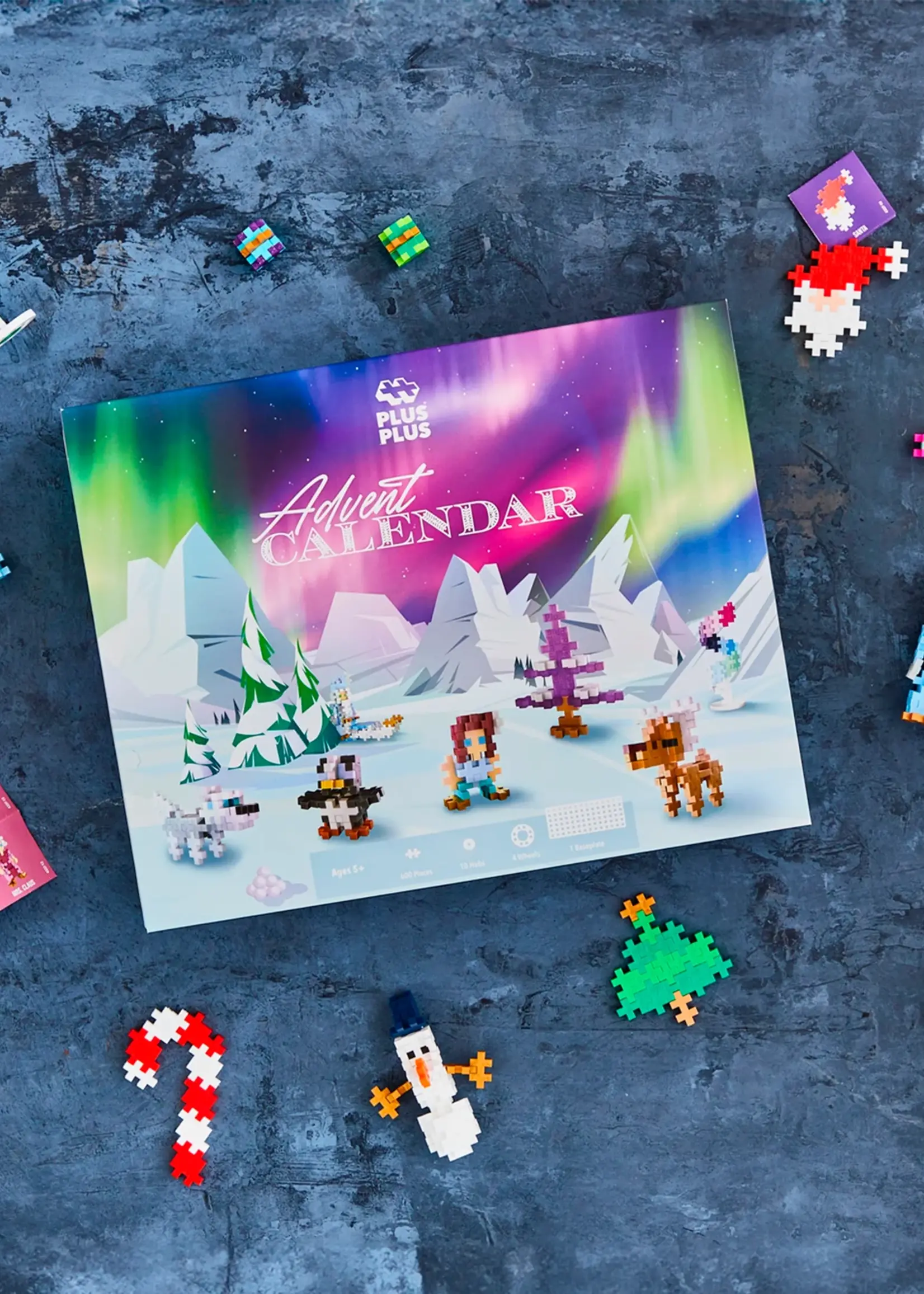 Plus-Plus Advent Calendar - Santa's Northern Lights Adventure