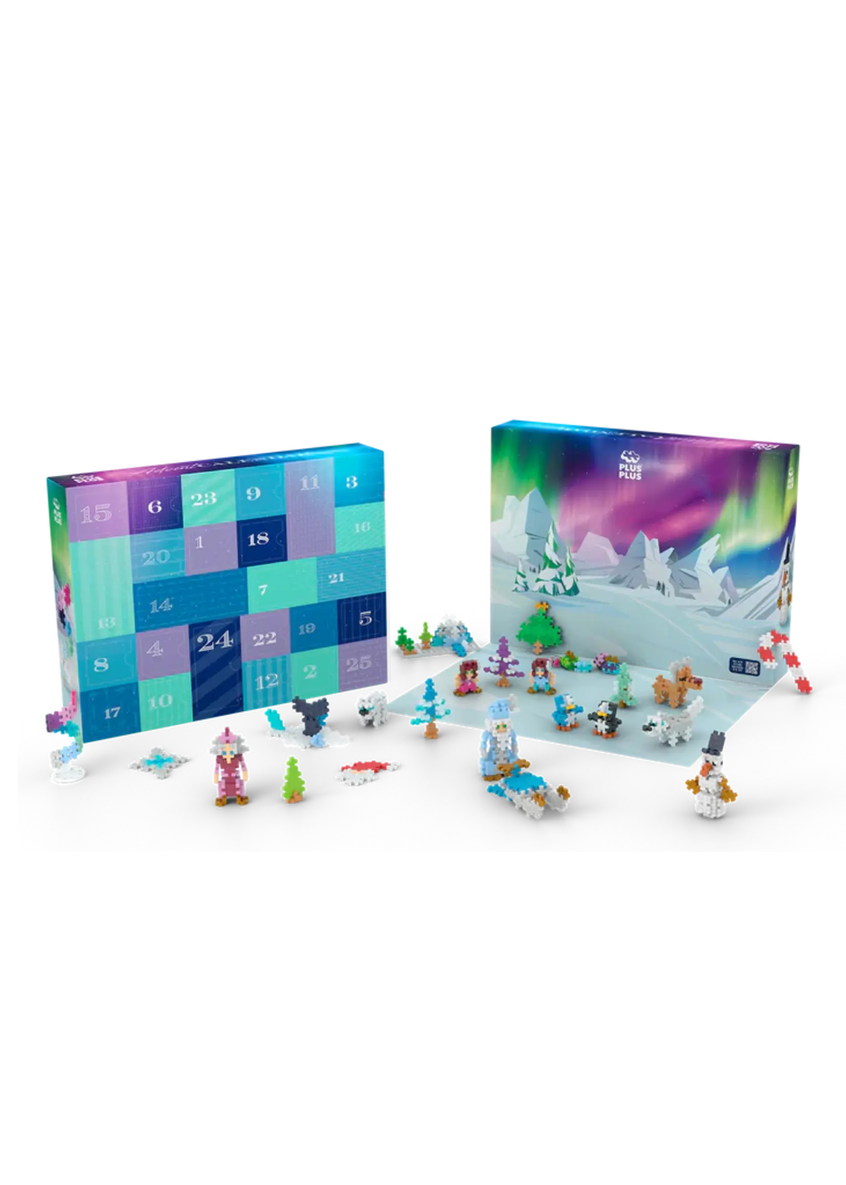 Plus-Plus Advent Calendar - Santa's Northern Lights Adventure