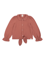 Navy Natural Faye Blouse | Brick Mousseline