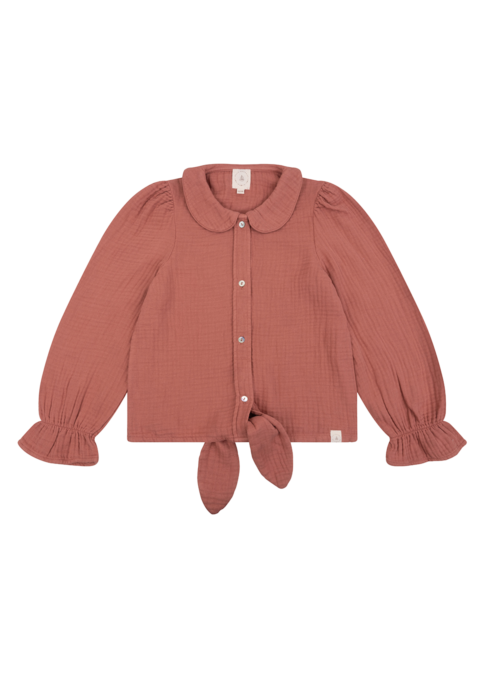 Navy Natural Faye Blouse | Brick Mousseline