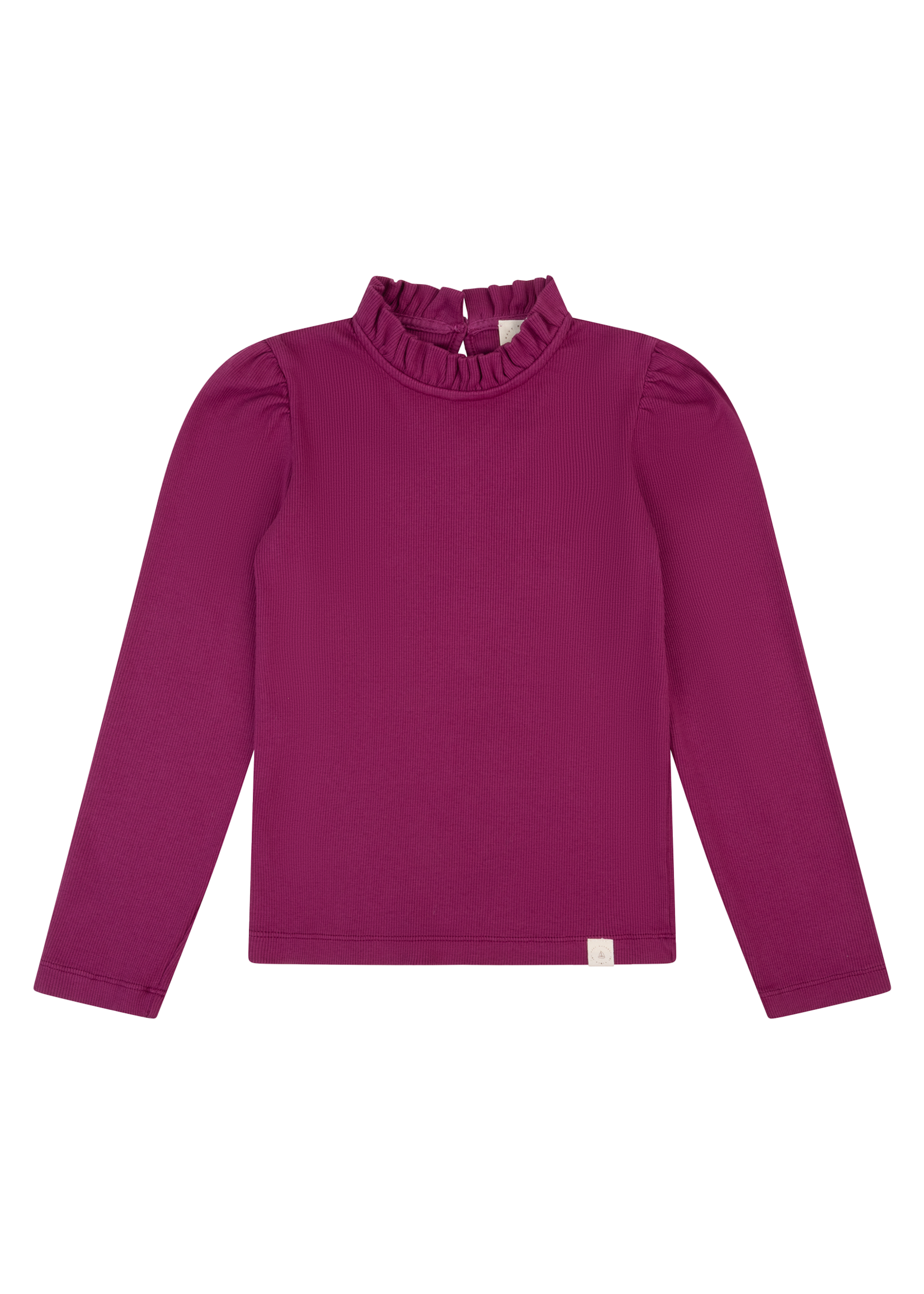 Navy Natural Loulou Top | Berry Rib