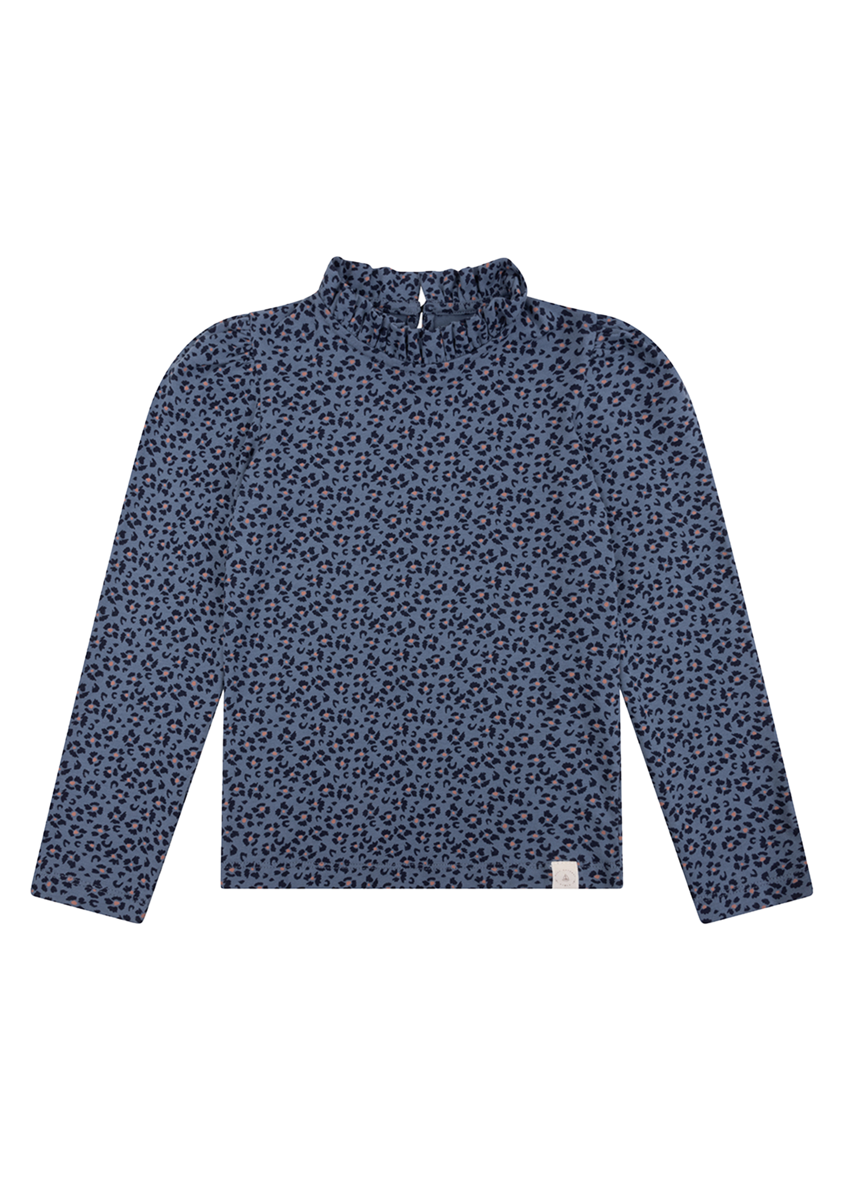 Navy Natural Loulou Top Navy | Leopard Flower