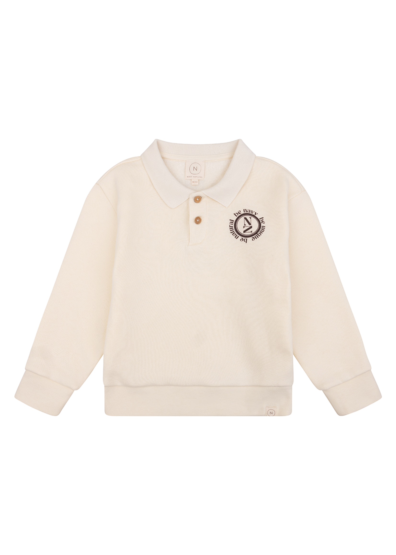 Navy Natural George Sweater | Crème