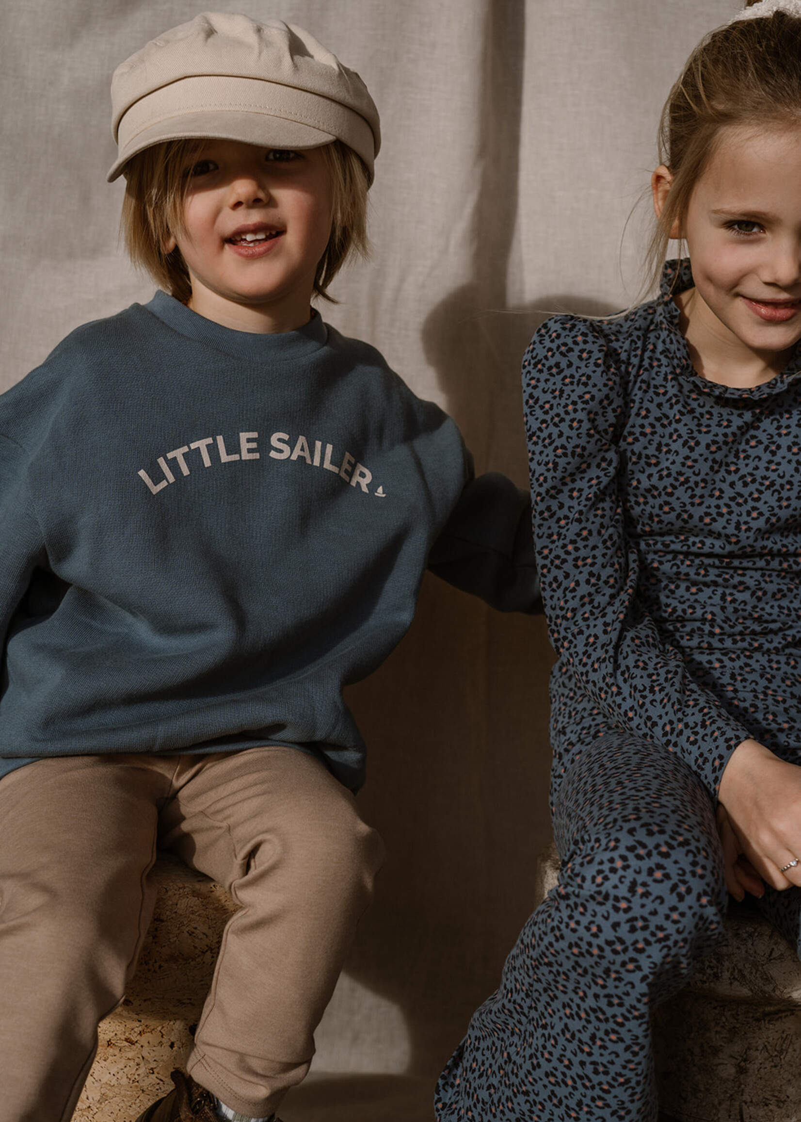 Navy Natural Oversized Sweater Little Sailer | Blue