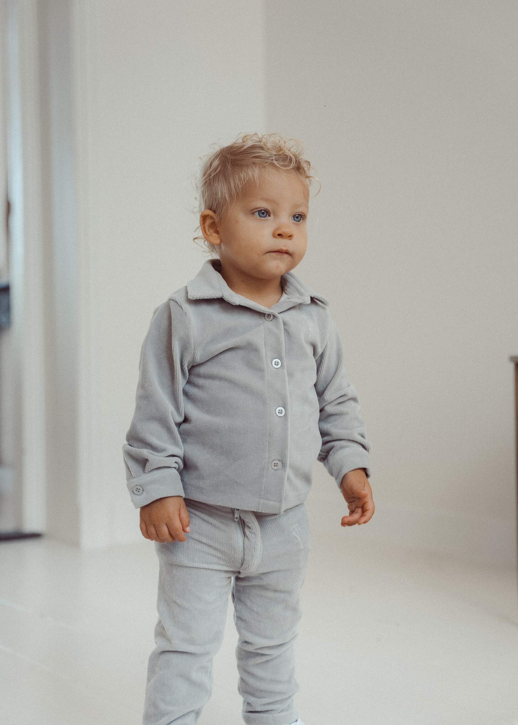 Two You Label Finn Ribbed Blouse | Grey VR