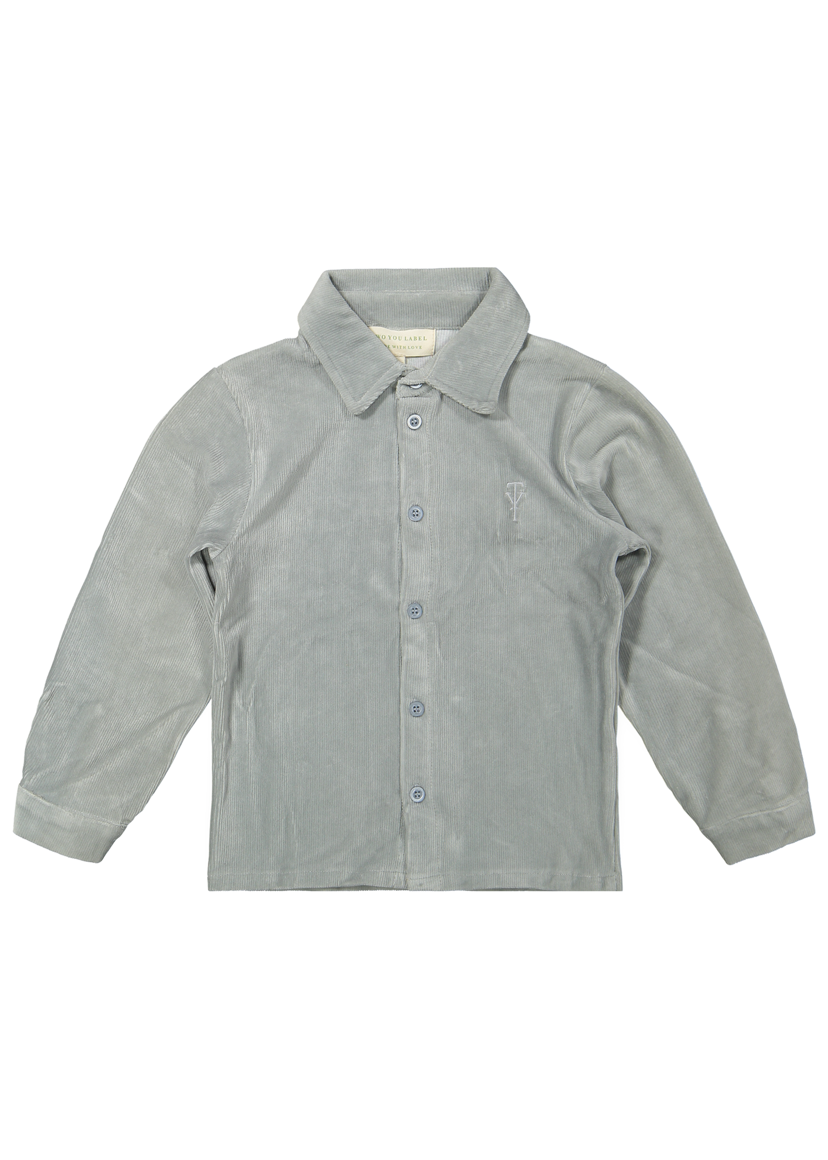 Two You Label Finn Ribbed Blouse | Grey VR