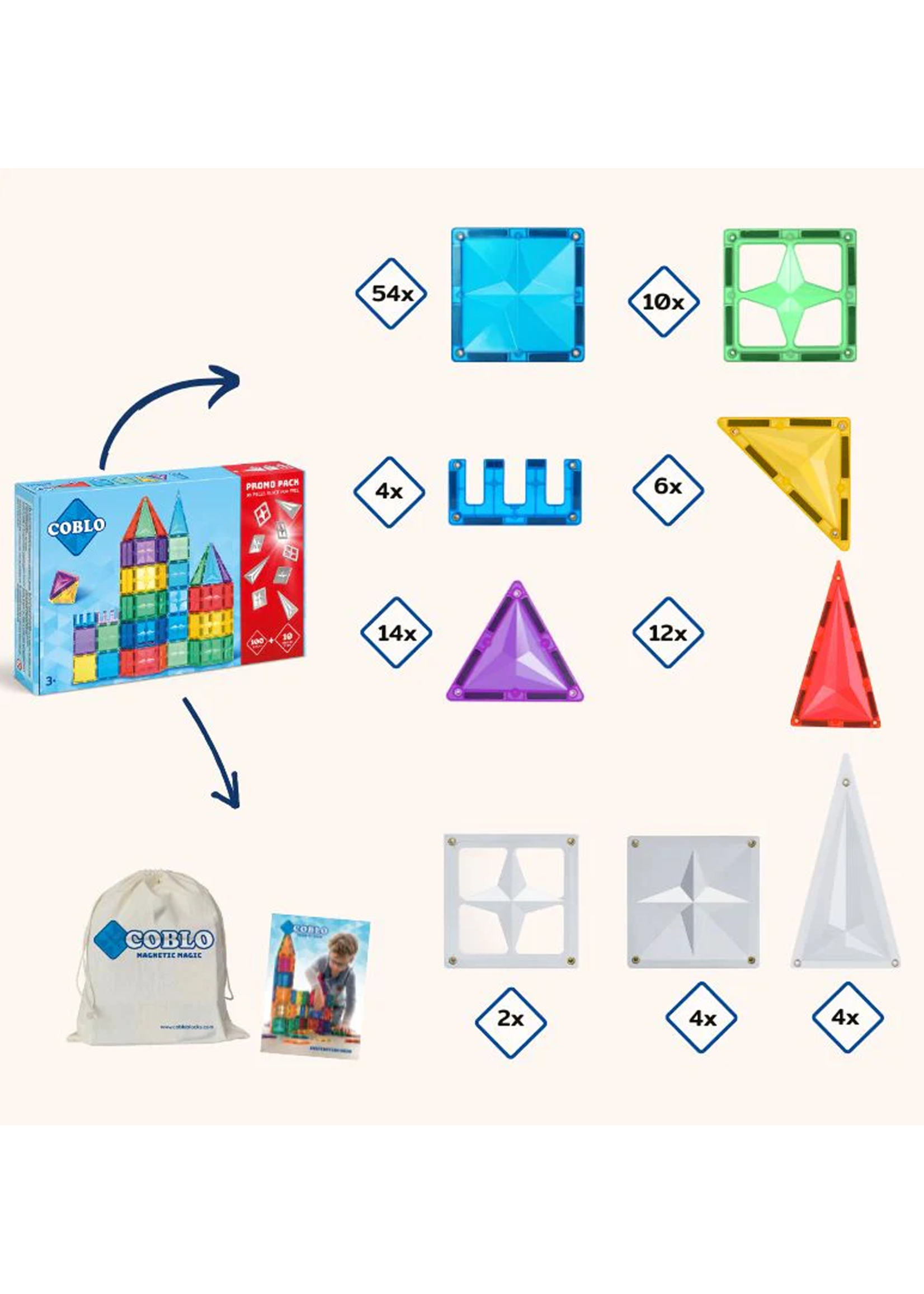 Coblo Classic | 100 pcs | Promo Pack Silver
