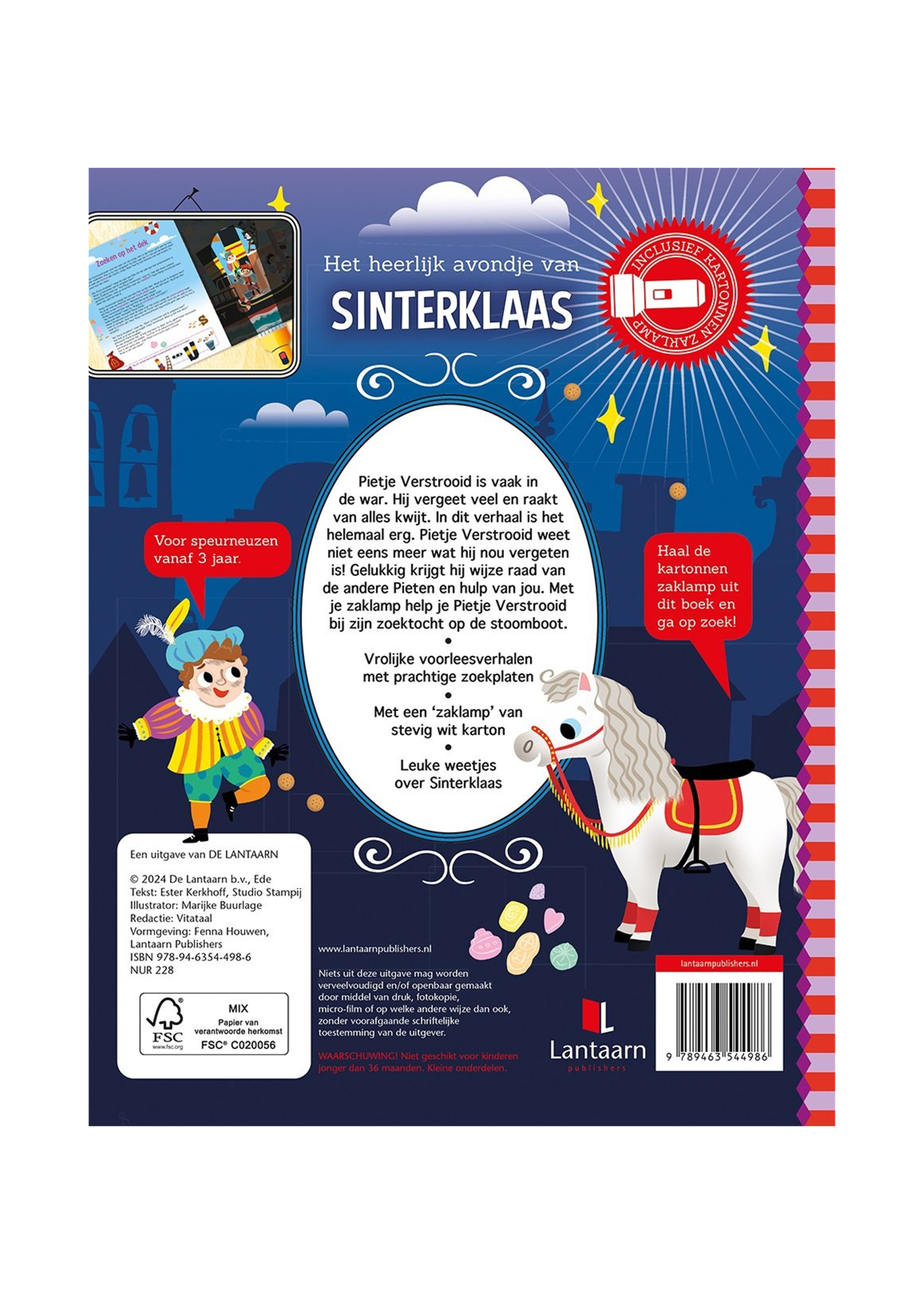 Lantaarn Zaklamp boek | Het heerlijk avondje van sinterklaas