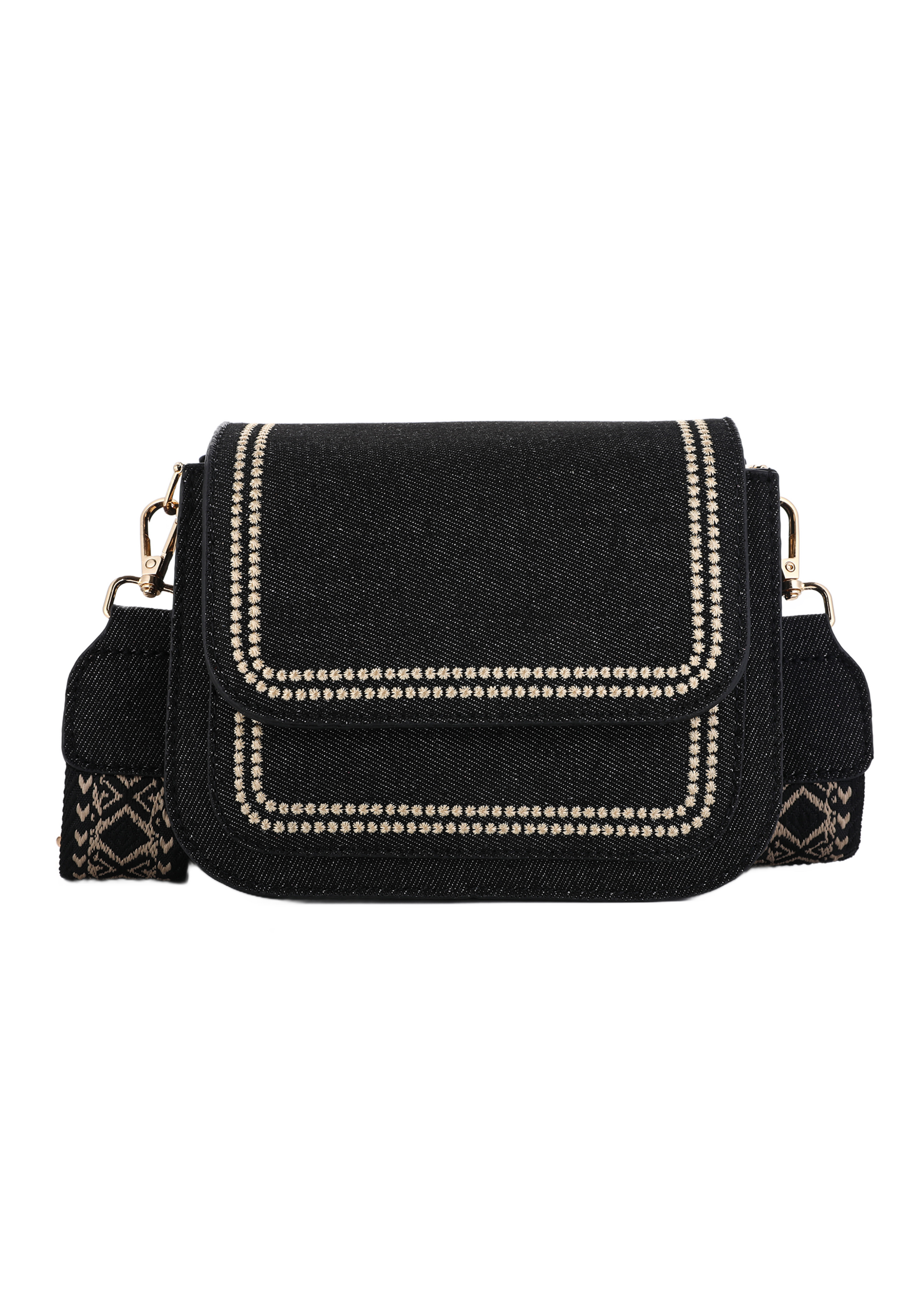 Strap Bag Jeans Black