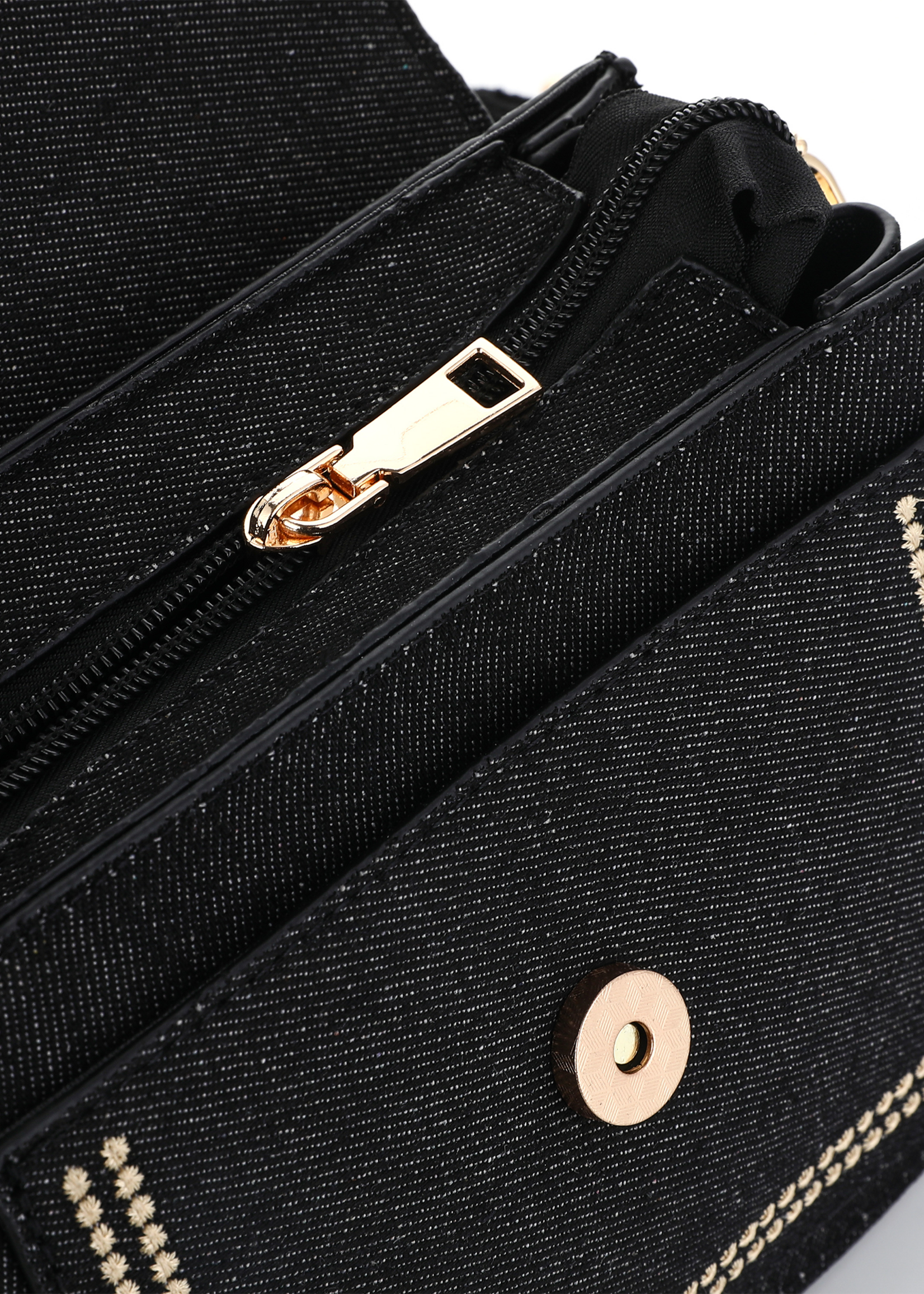 Strap Bag Jeans Black