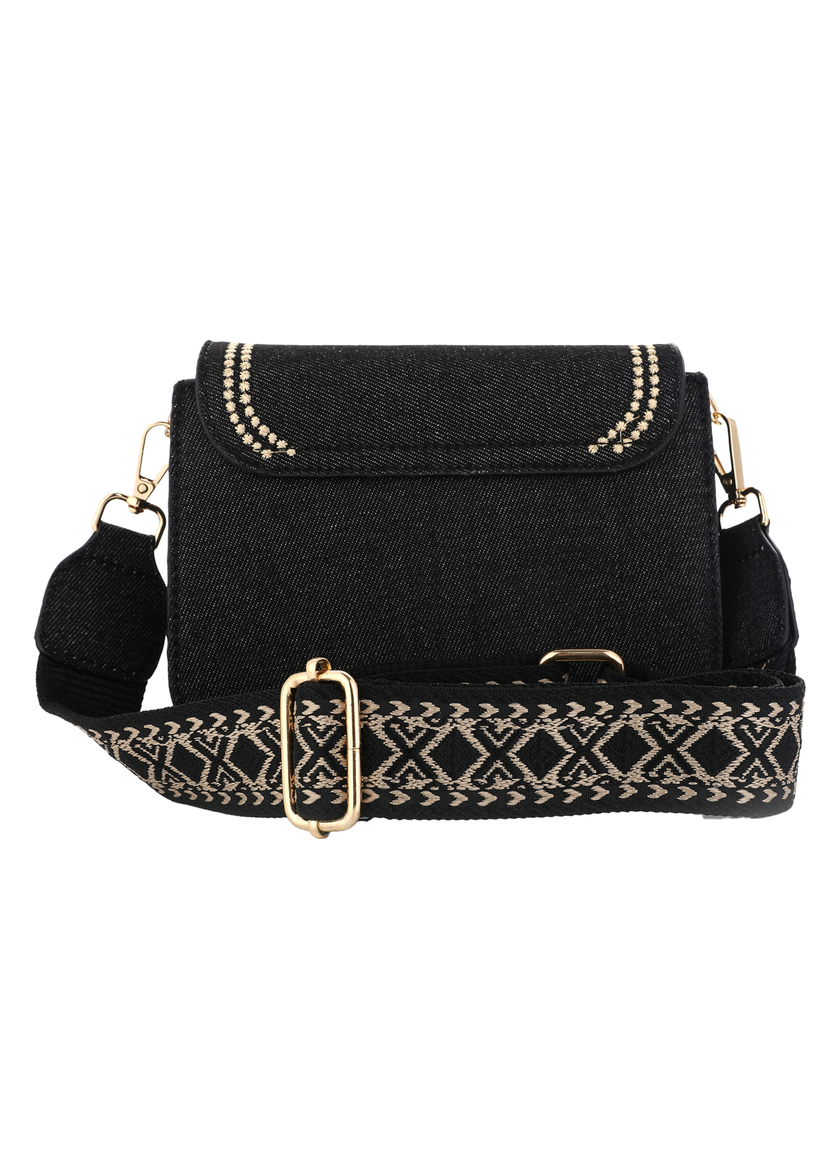 Strap Bag Jeans Black