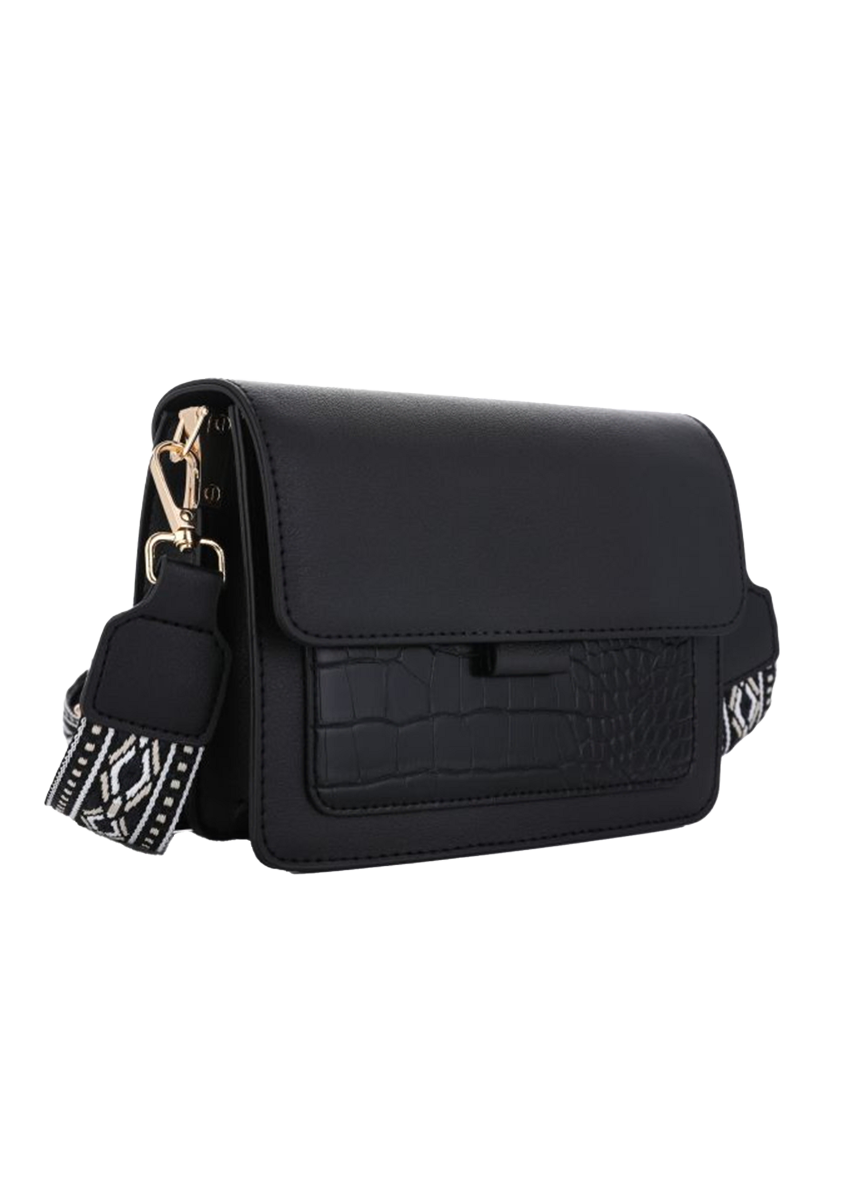 Strap Bag Black Croc