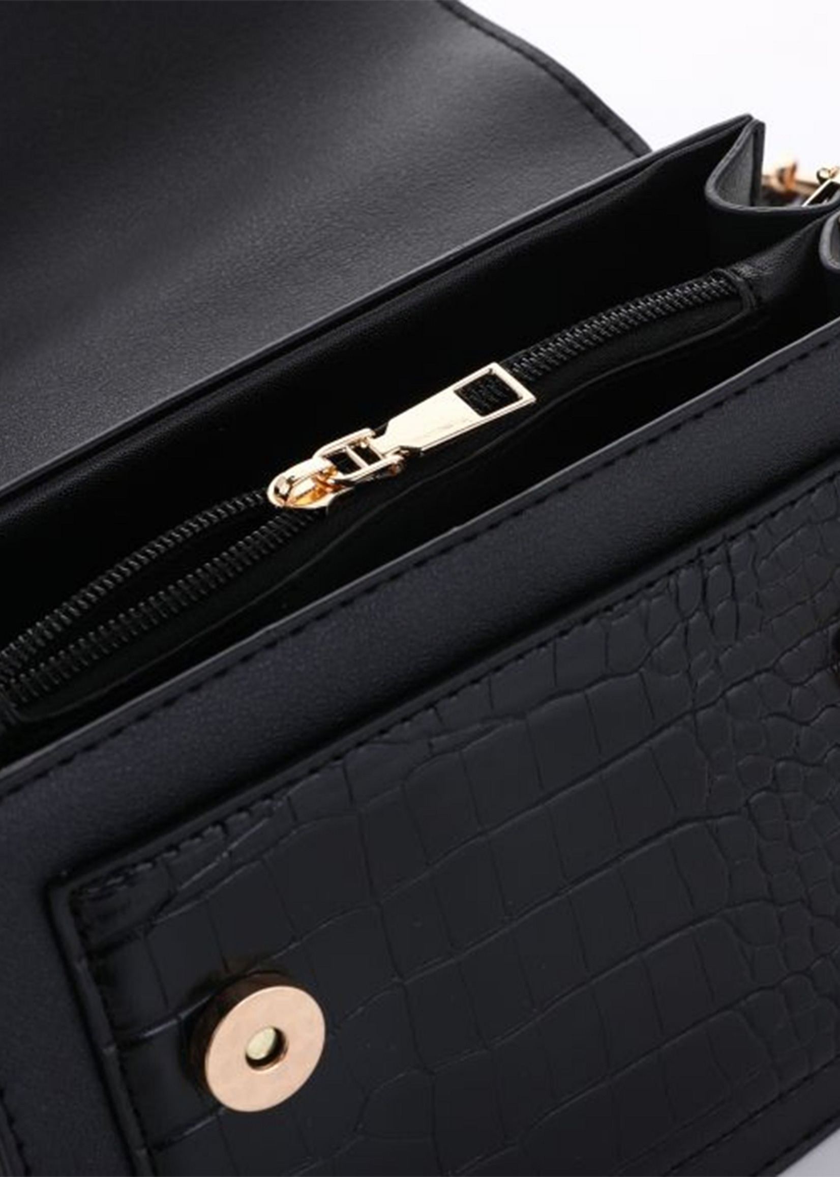 Strap Bag Black Croc