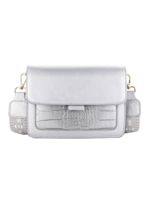 Strap Bag Silver Croc