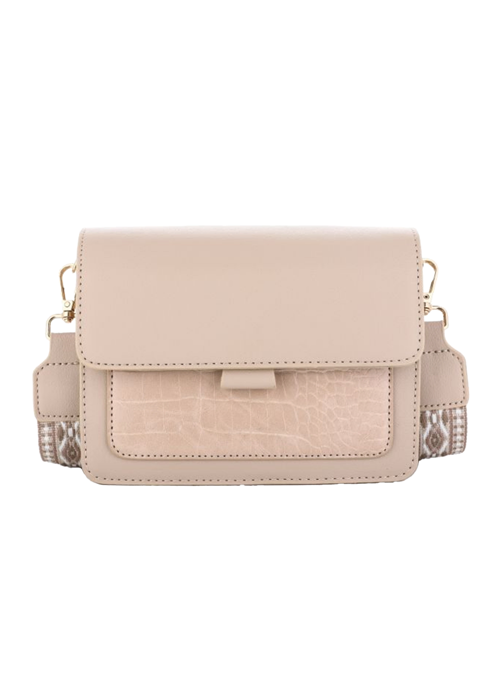 Strap Bag Beige Croc