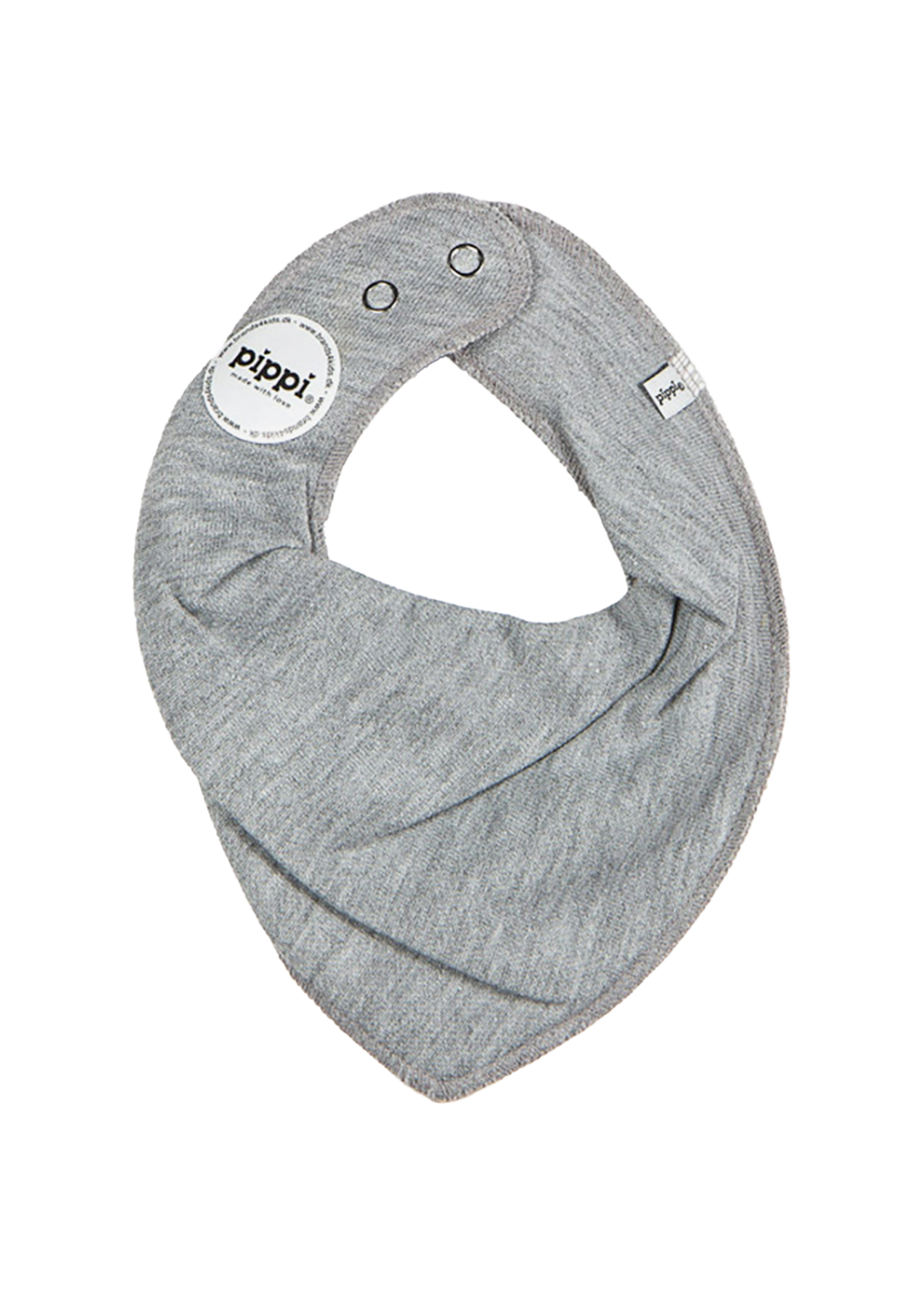 Pippi Bandana Bib | Grey Melange