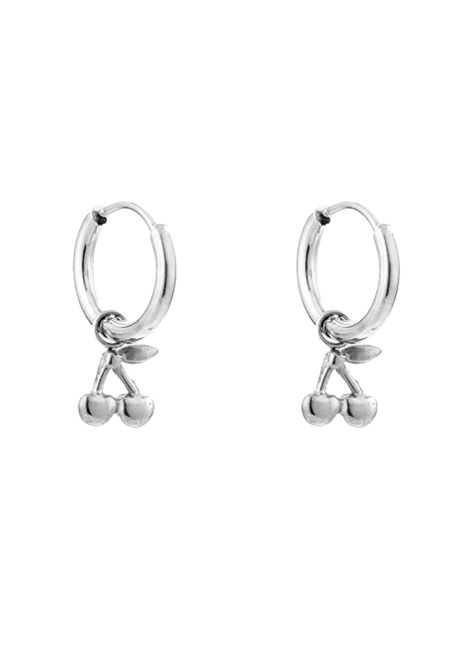 Oorbellen Hanger Cherry Silver