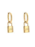 Oorbellen Hanger Lock Gold