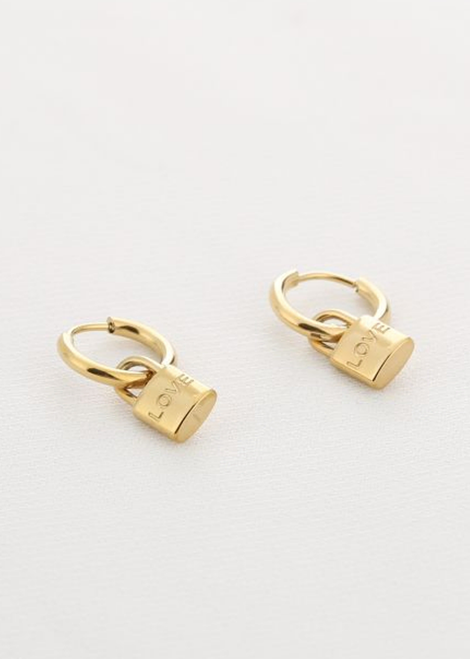 Oorbellen Hanger Lock Gold