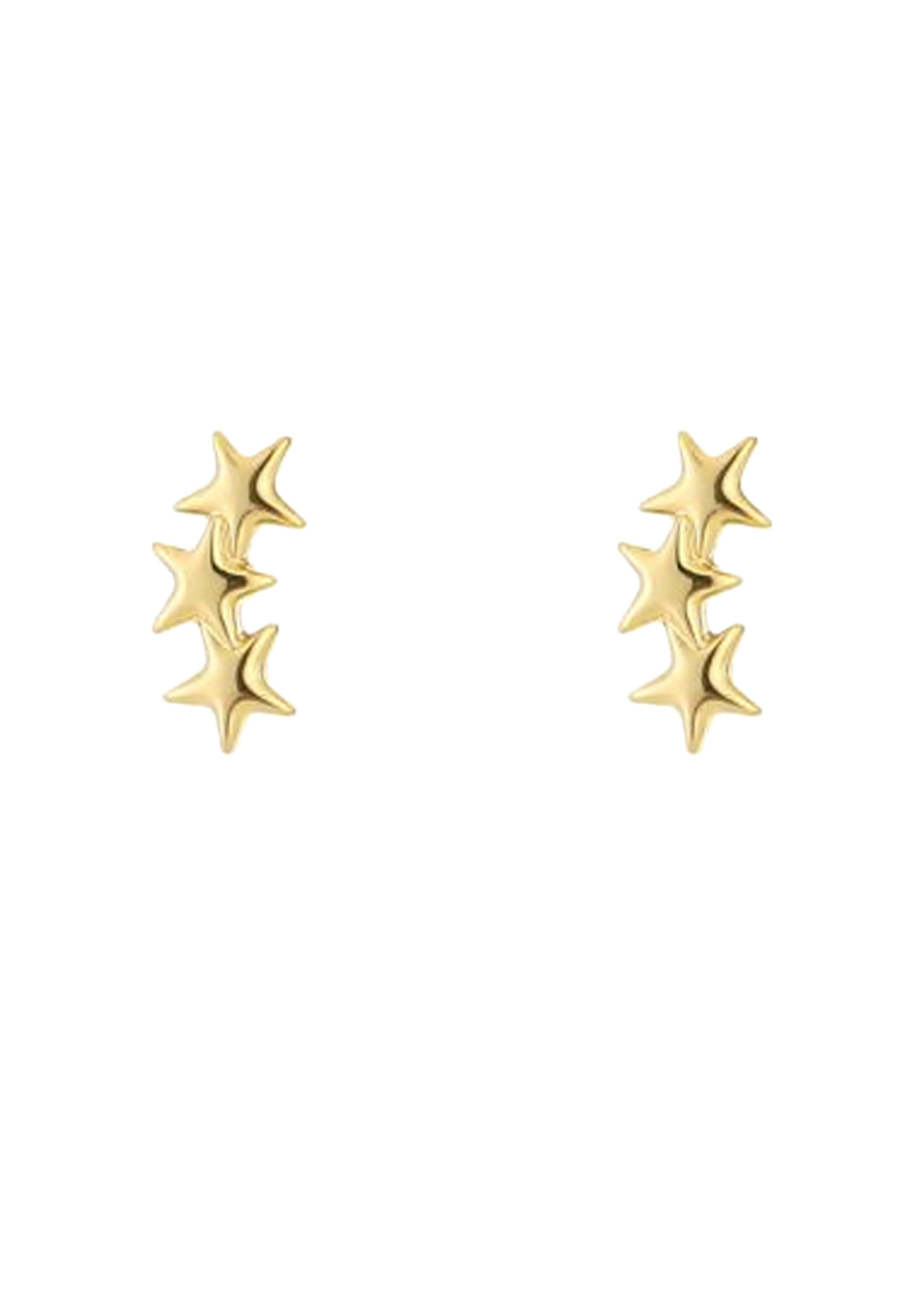 Oorbellen Stud Stars Gold